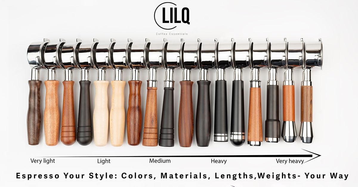 Lilq 58Mm 2 Ears Portafilter Compatible With 58Mm Gaggia Machines | Stable Handle | 304 Stainless Steel Head | Espresso Coffee A