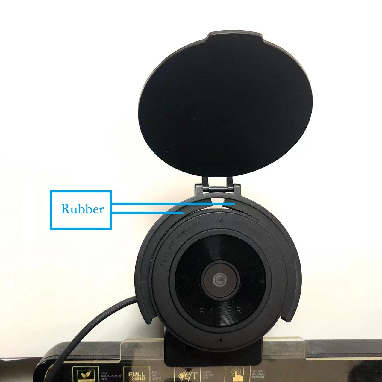 Lzydd Webcam Privacy Shutter Protects Lens Cap Hood Cover/Shell Case For Razer Kiyo X And Kiyo Pro Streaming Webcam (Upgraded)