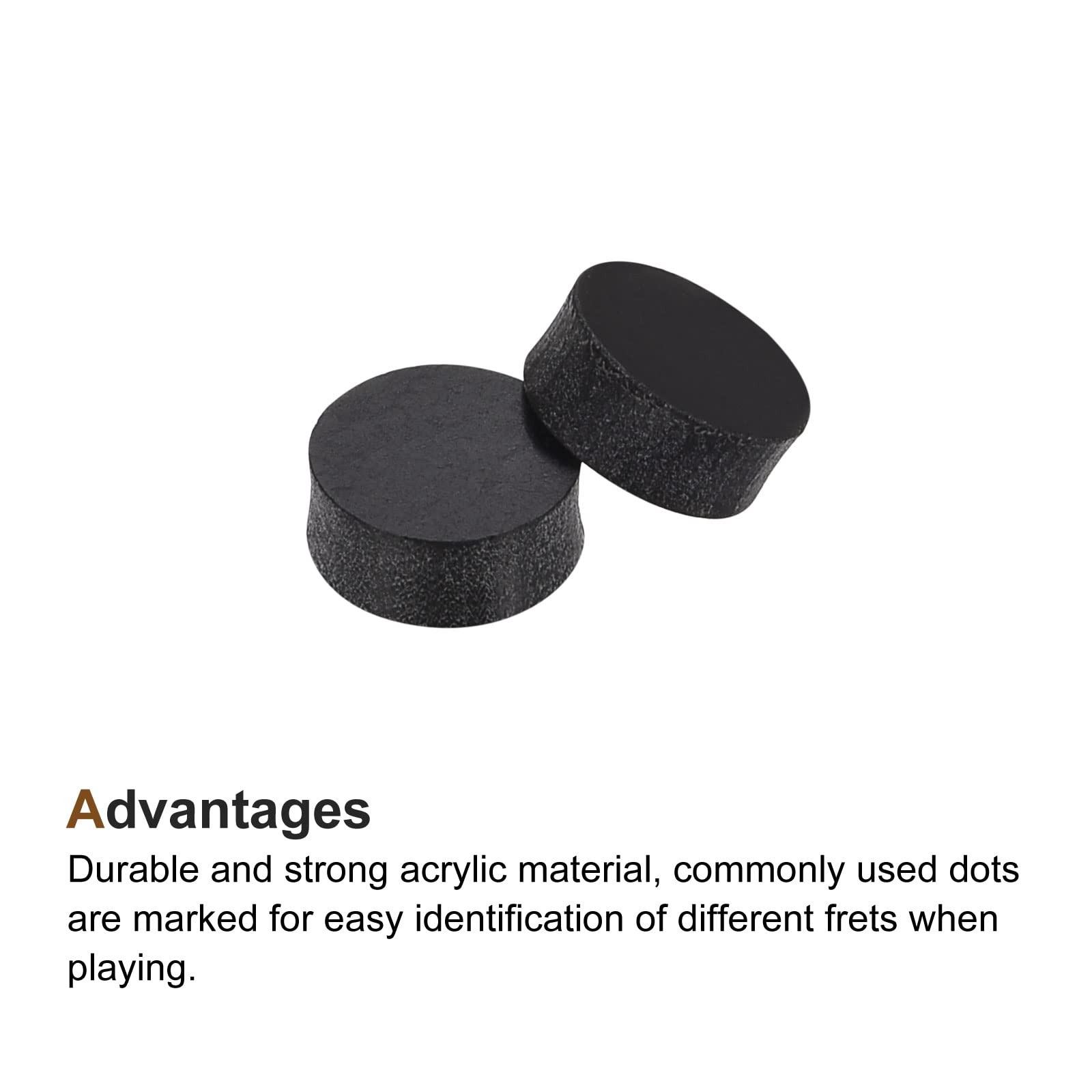 Meccanixity Inlay Fretboard Dots Guitar Inlay Dots Acrylic Inlay, Mark Point 6X2.5Mm For Guitar Fingerboard, Pack Of 20