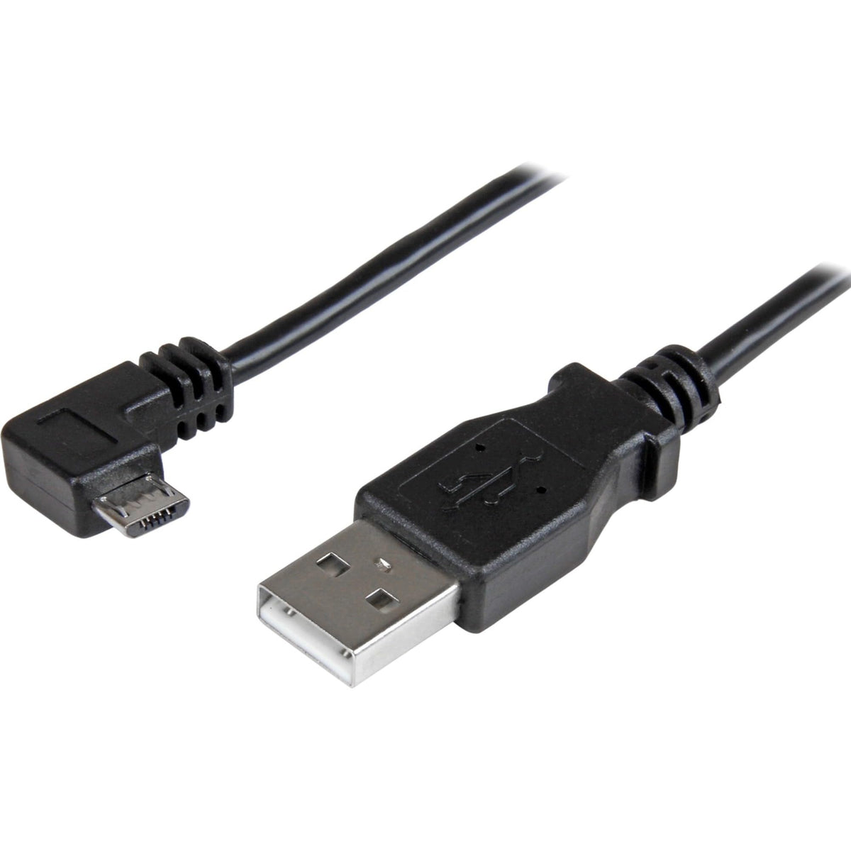 Startech.Com 2M 6 Ft Micro Usb Charge And Sync Cable   Right Angle Micro Usb   M/M   Usb To Micro Usb Charging Cable   24 Awg (U