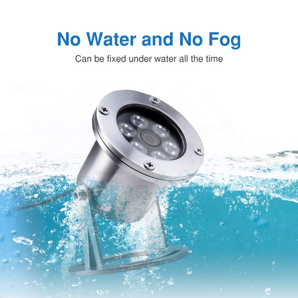 Barlus Underwater Cameras 304 Stainless Steel Ip68 5Mp 2592  1944 Poe Ip Camera 32Ft Cable Koi Pond Camera