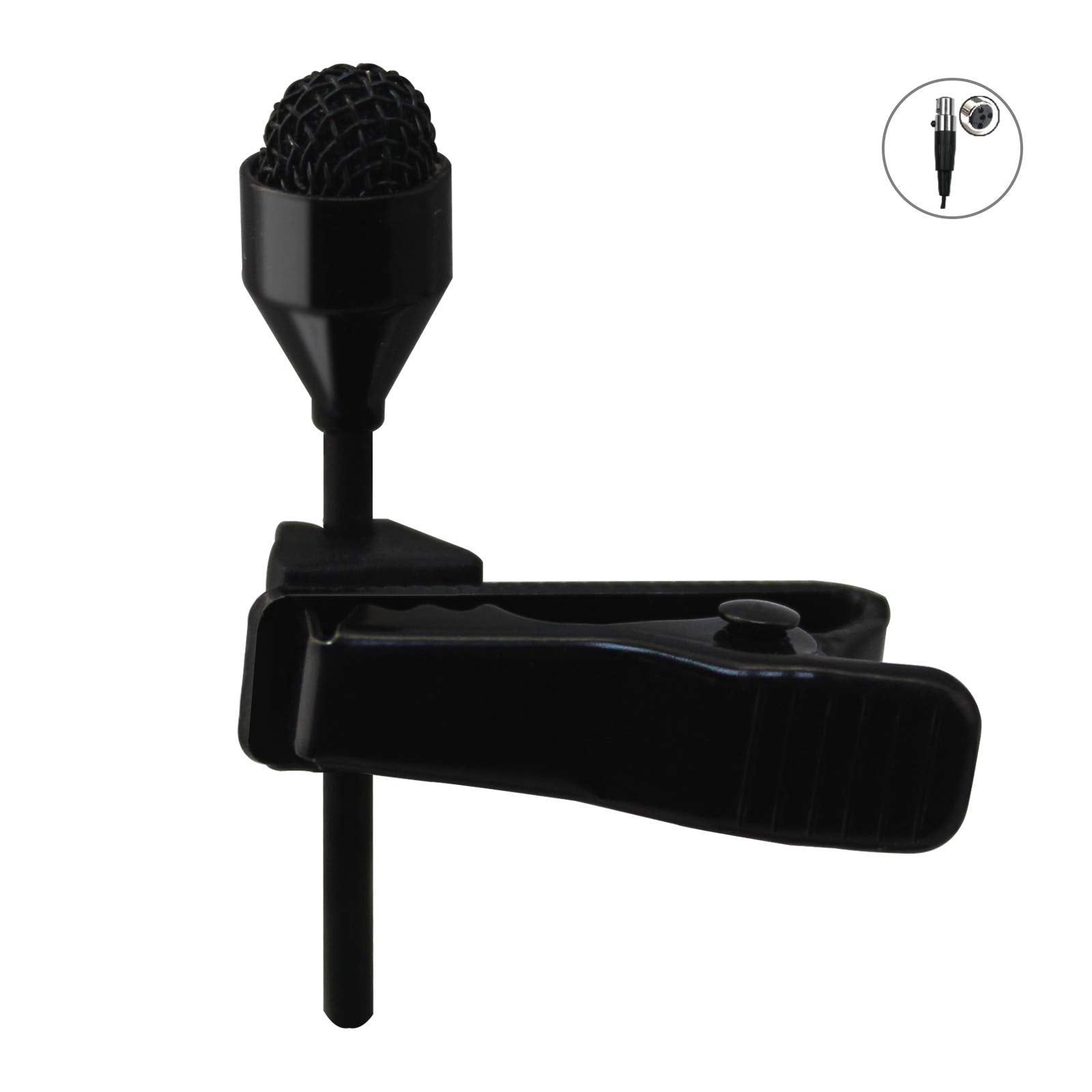 J K Mic J 044 Lavalier Lapel Clip On Omni Directional Condenser Microphone Compatible With Shure Wireless Transmitter (Mini Xlr