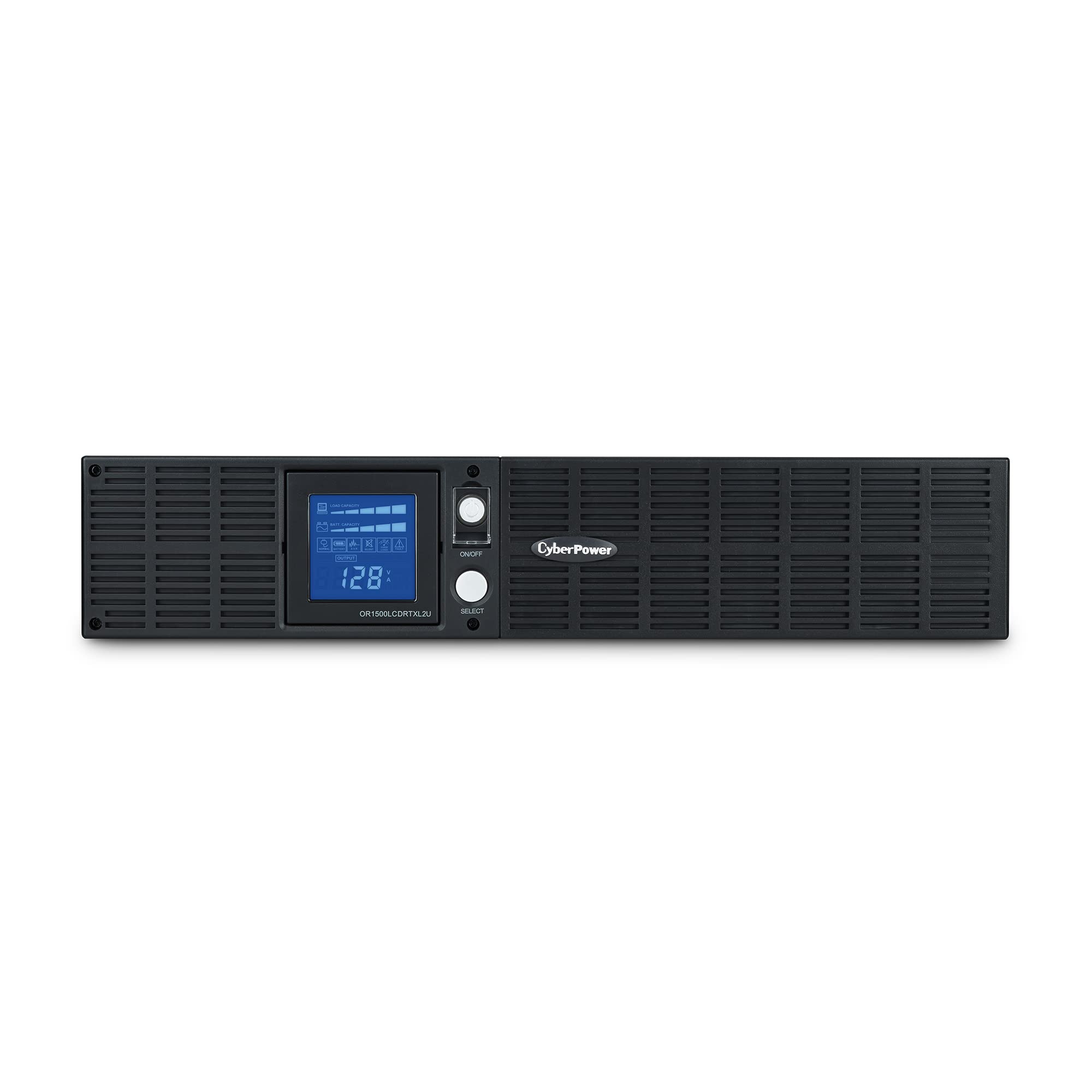 Cyberpower Or1500Lcdrtxl2U Smart App Lcd Ups System, 1500Va/1125W, 8 Outlets, Avr, 2U Rack/Tower