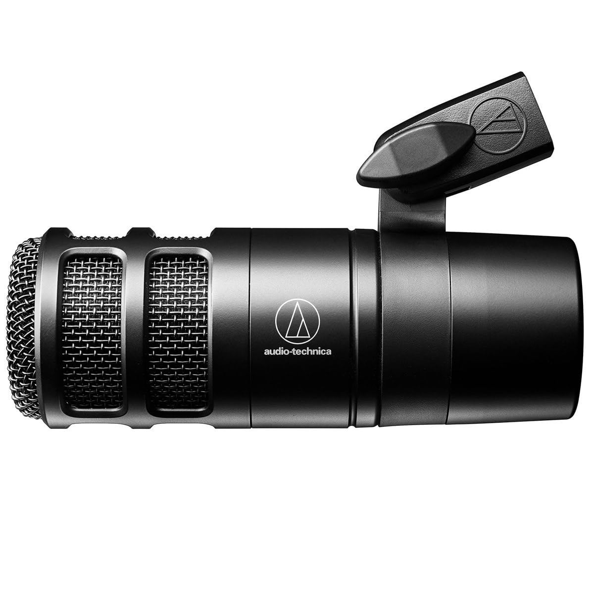 Audio-Technica At2040 Hypercardioid Front-Address Dynamic Podcast Microphone, Bundle With H&A Tabletop Microphone Stand & Studio