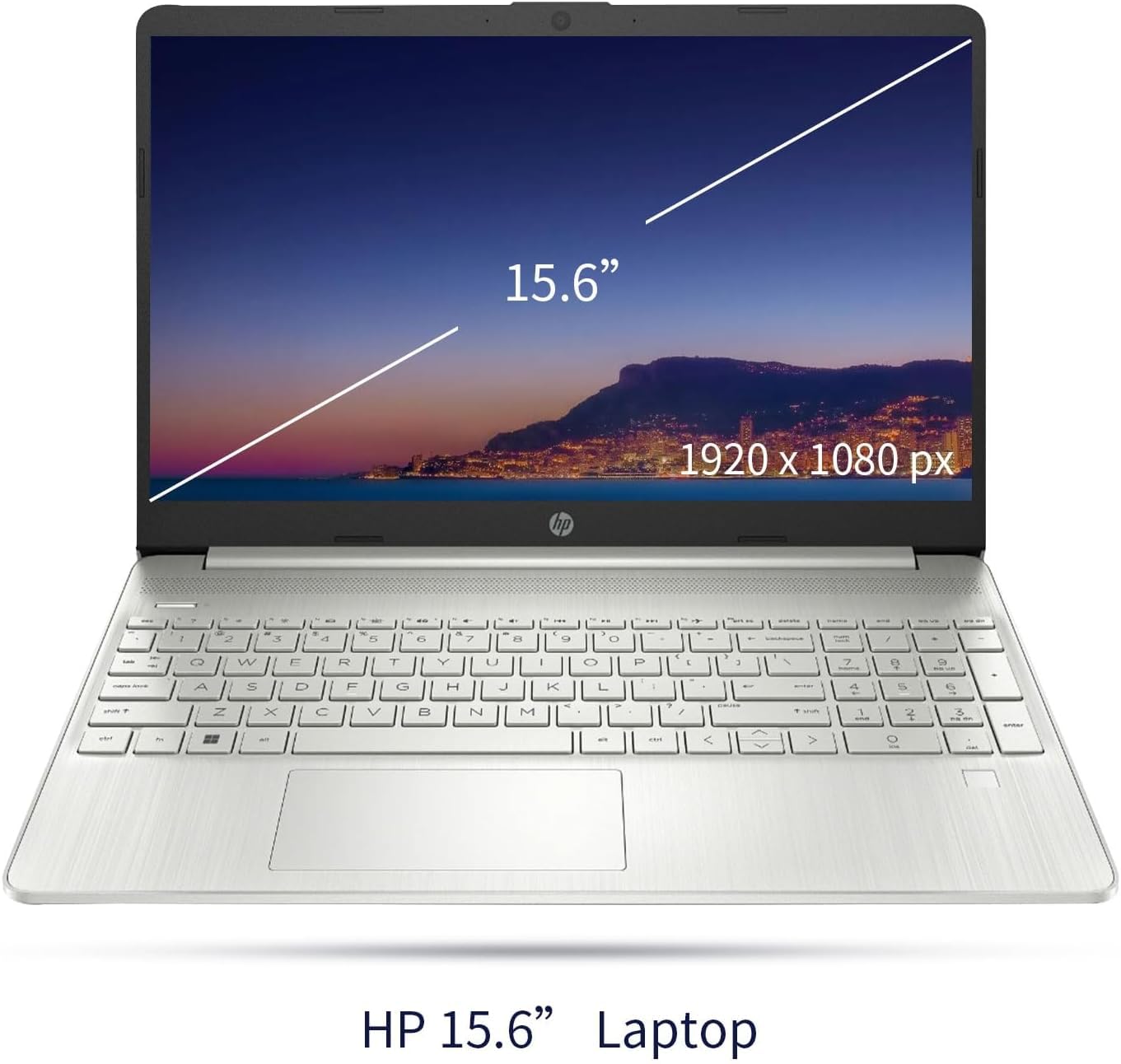 Hp Essential Laptop, 15.6'' Fhd Display, Intel Core I3 1215U, 64Gb Ram, 2Tb Pcie Ssd, Micrsoft Office Trial+Bluetooth Earbud, Wi