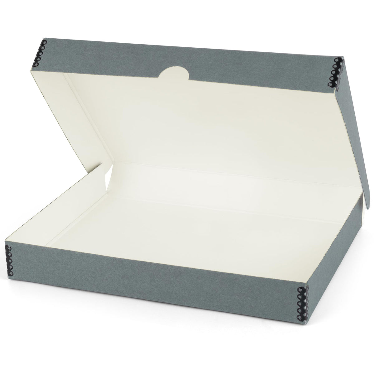 Lineco Folio Storage Box, Clamshell Design With Metal Edge. 11.5X17.5X1.75 Inches, Archival Boxboard, Preserve Photos, Cards, Ma