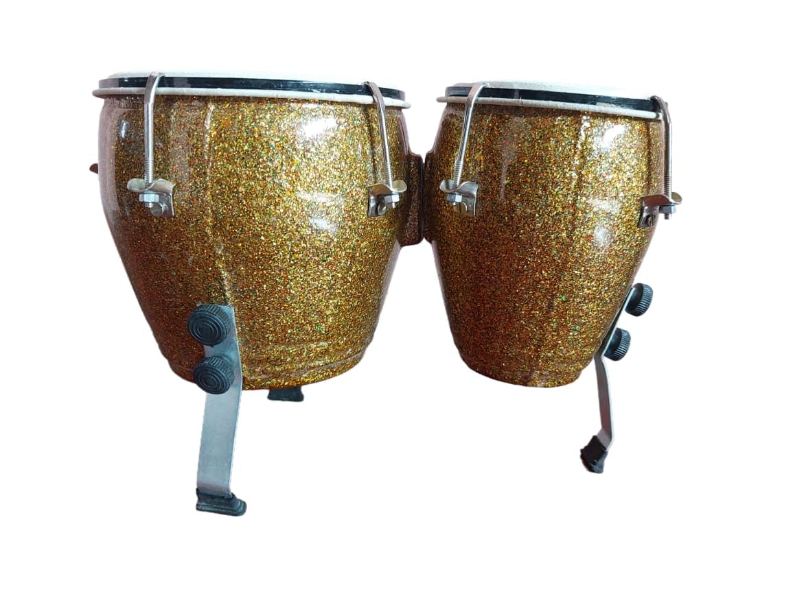 Handcrafted Percussion for Beginners & Professionals: Premium Fibre Bongo Drum Set