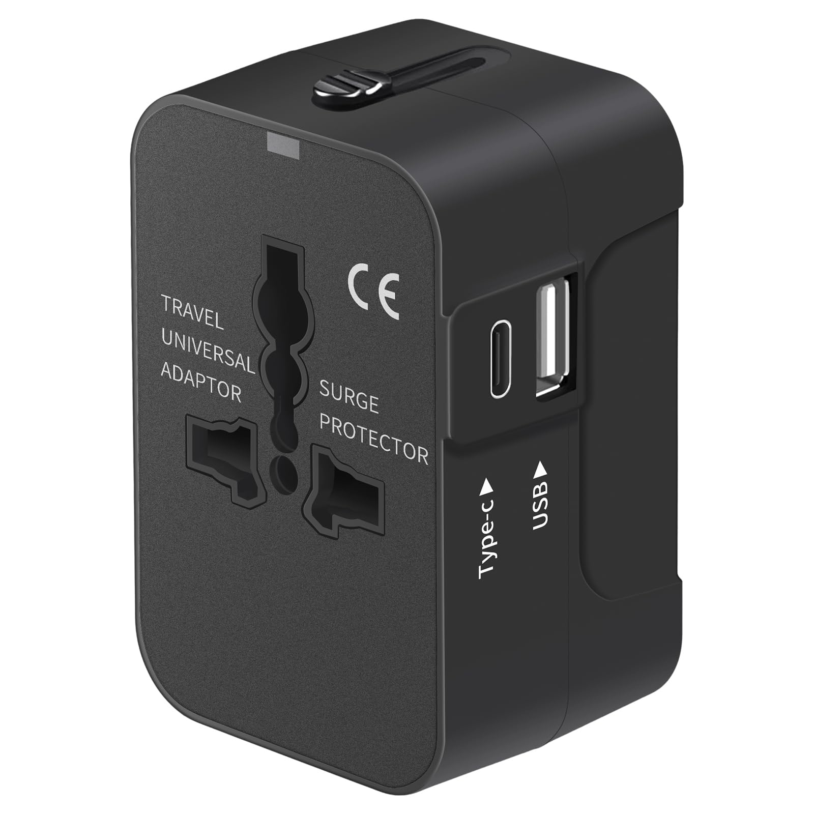 Travel Adapter, Universal All In One Worldwide Travel Adapter Power Converters Wall Charger Ac Power Plug Adapter With Dual Usb