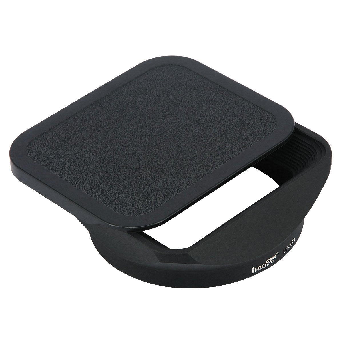 Haoge Bayonet Square Metal Lens Hood With Cap For Fujifilm Fuji Fujinon Xf 23Mm F1.4 R, Xf 56Mm F1.2 R, Xf 56Mm F1.2 R Apd On X