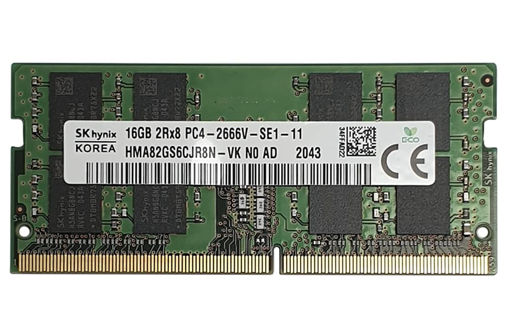 Hma82Gs6Cjr8N Vk Hynix 16Gb 2Rx8 Pc4 2666V S Memory Module (1X16Gb)