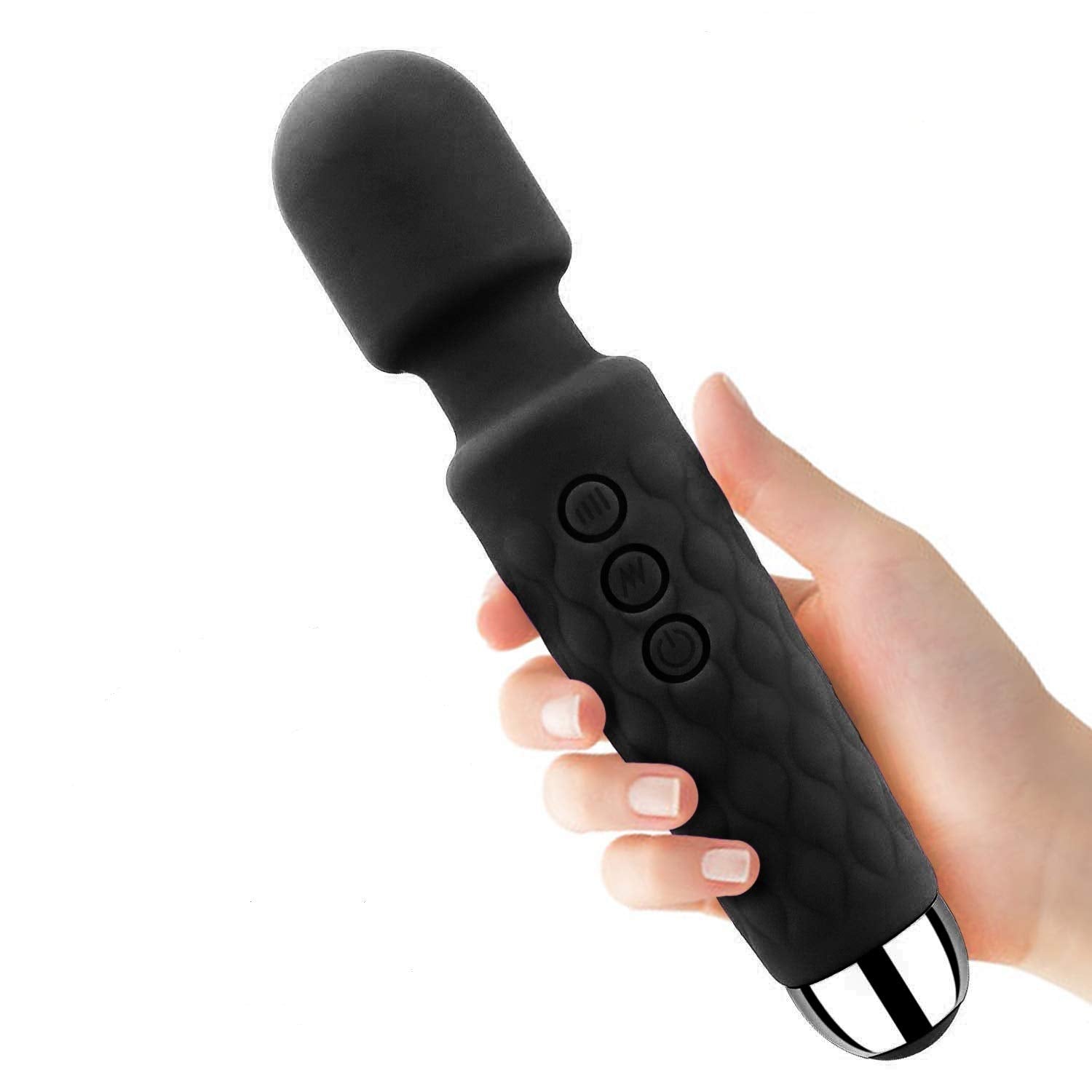 Cordless Wand Massger, Bolly Powerful Personal Massagers for Women with Multi Speeds for Therapeutic Muscle Aches and Sports Rec