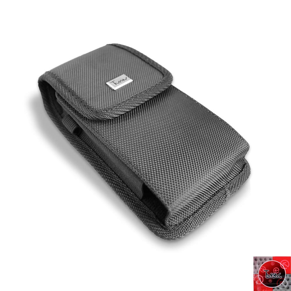 For Lg K20 Plus/Lg K20V Case, Tman Heavy Duty Rugged Vertical Smart Phone Case/Pouch/Holster W Metal Belt Clip (Fits The Phone W
