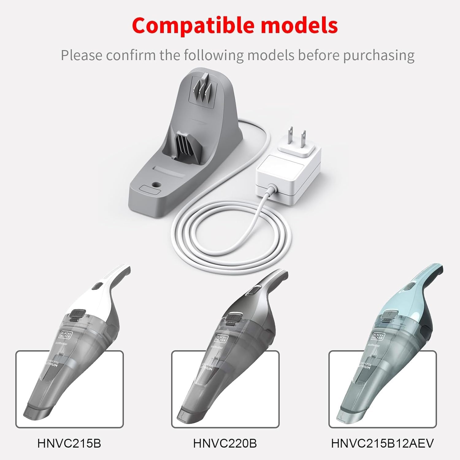 8.2V 150Ma Charging Dock Compatible With Black And Decker Hnvc215B12Aev Dusbuster Handheld Vacuum, Replacement Charger Base Comp