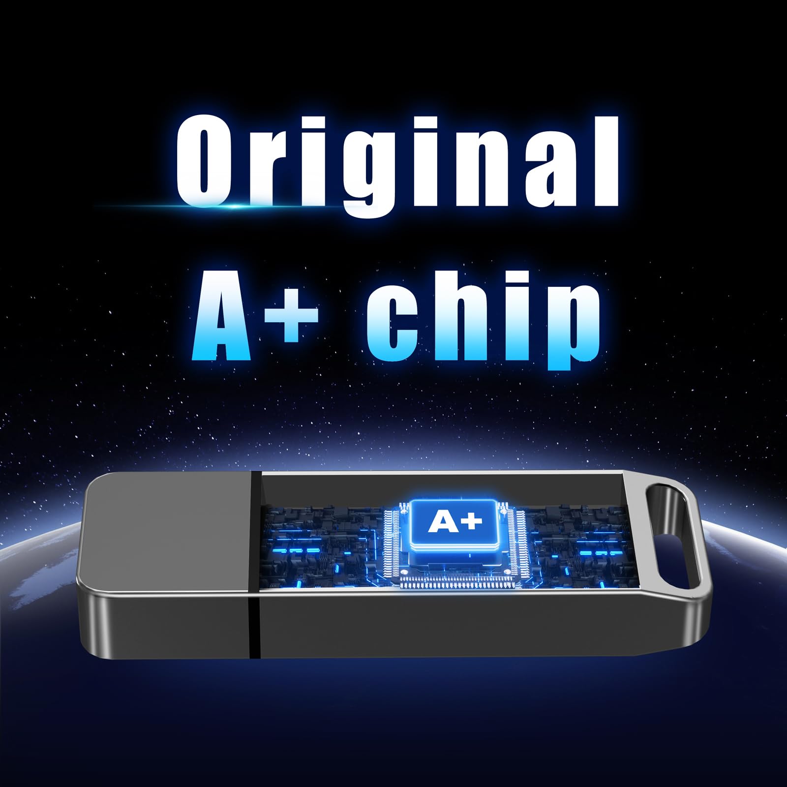 Eastbull Fat32 Usb2.0 Usb Flash Drive 16Gb, Fast Speed Thumb Drive Metal Pen Drive 16 Gb Usb 2.0 Memory Stick For Storage And Backup (Silver, Not Included Adapter)