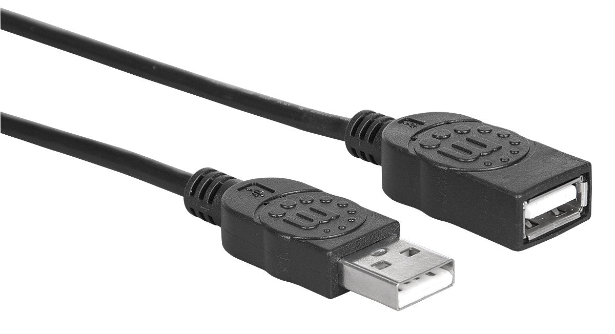 Manhattan 6 Feet High Speed Usb Cable A Male/A Female 1.8M, Black (393843)