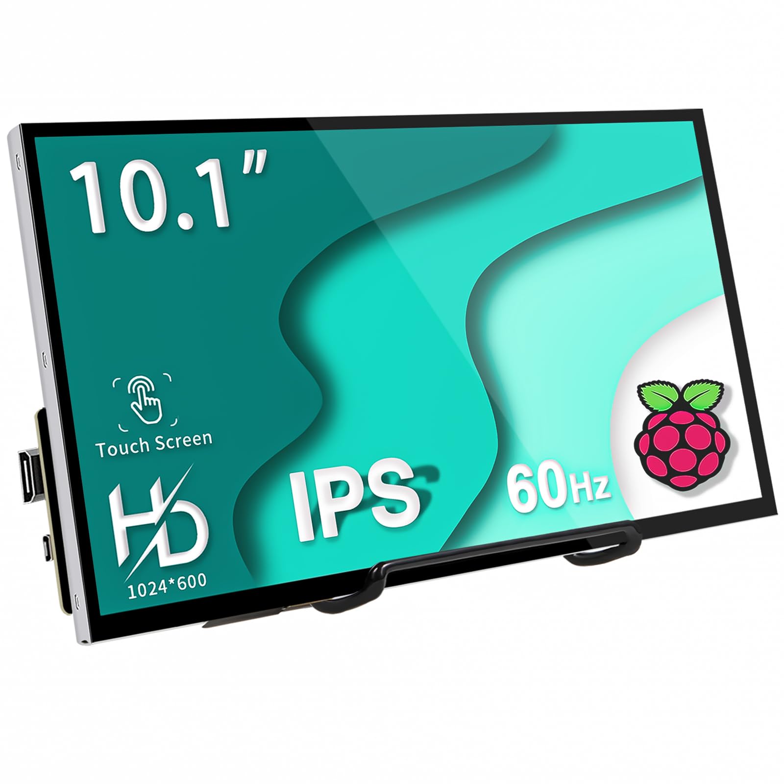 Hamtysan Raspberry Pi Touchscreen,10 Inch Monitor Hdmi,1024  600 Mini Monitor,16:9 Ips Screen Small Portable Display For Raspber