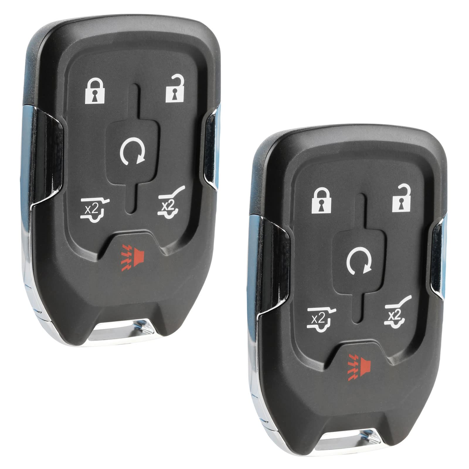 Smart Key Fob Keyless Entry Remote Fits 2015 2020 Chevy Suburban/Tahoe/Gmc Yukon + Yukon Xl (Hyq1Aa, 13580802), Set Of 2