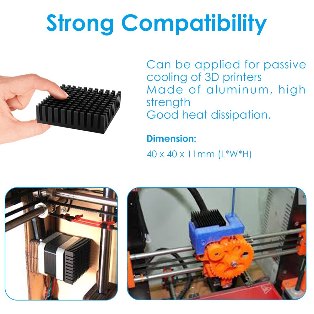 Geeekpi 102Pcs Heatsink Kit With Conductive Adhesive Tape, Cooler Heat Sink For Cooling Raspberry Pi Vrm Vram Cpu Gpu Vga Small