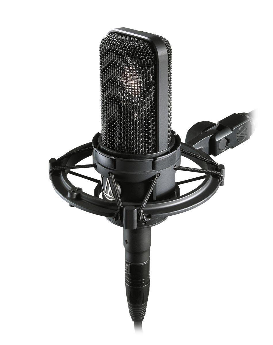 Audio-Technica At4040 Cardioid Condenser Microphone Bundle With Boom Stand, Pop Filter, Xlr Cable, And Austin Bazaar Polishing C