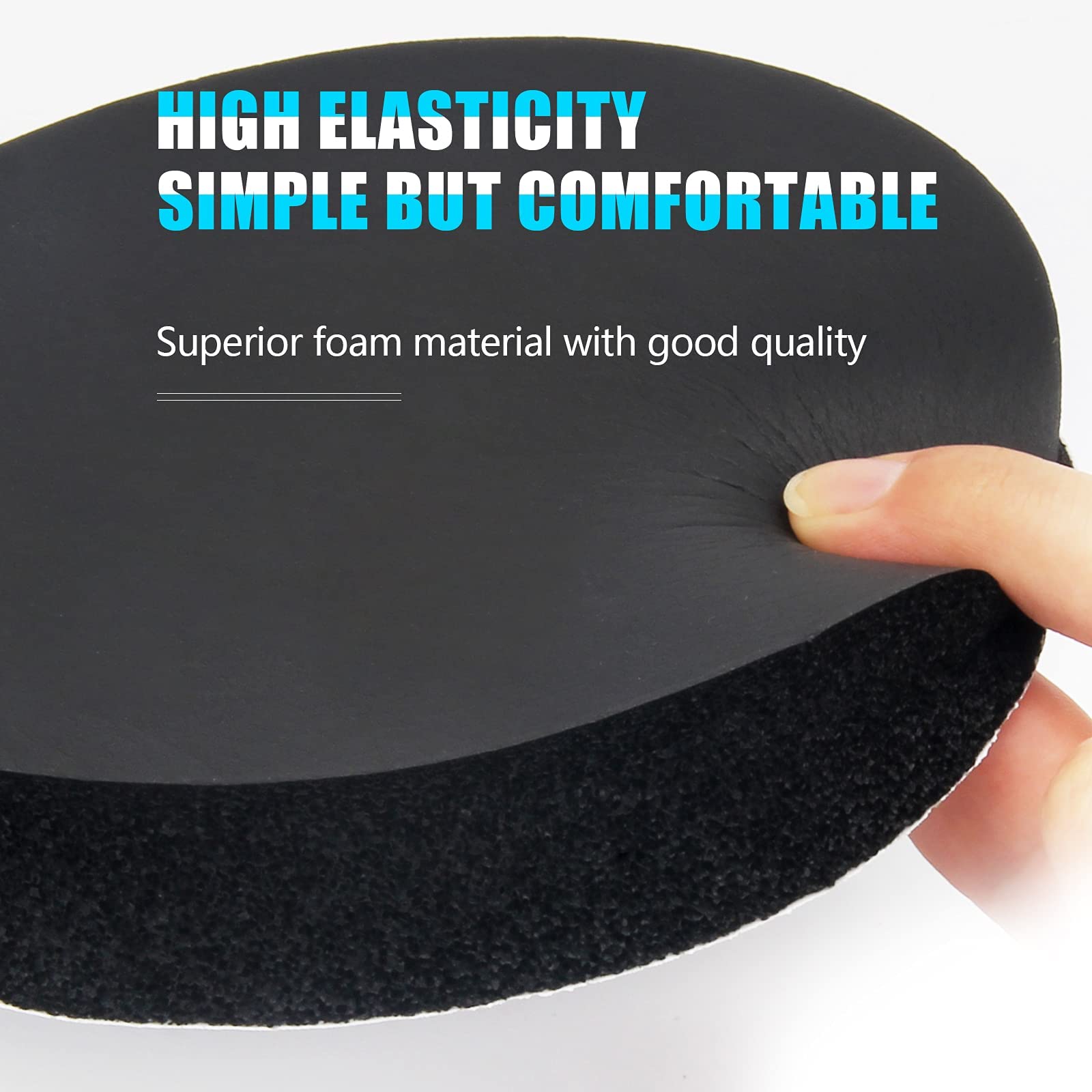 6.5'' Foam Speaker Enhancer System Sponge Kit For Universal Drivers,Self Adhesive Car Door Speaker Foam Rings Enhancer Soundproo