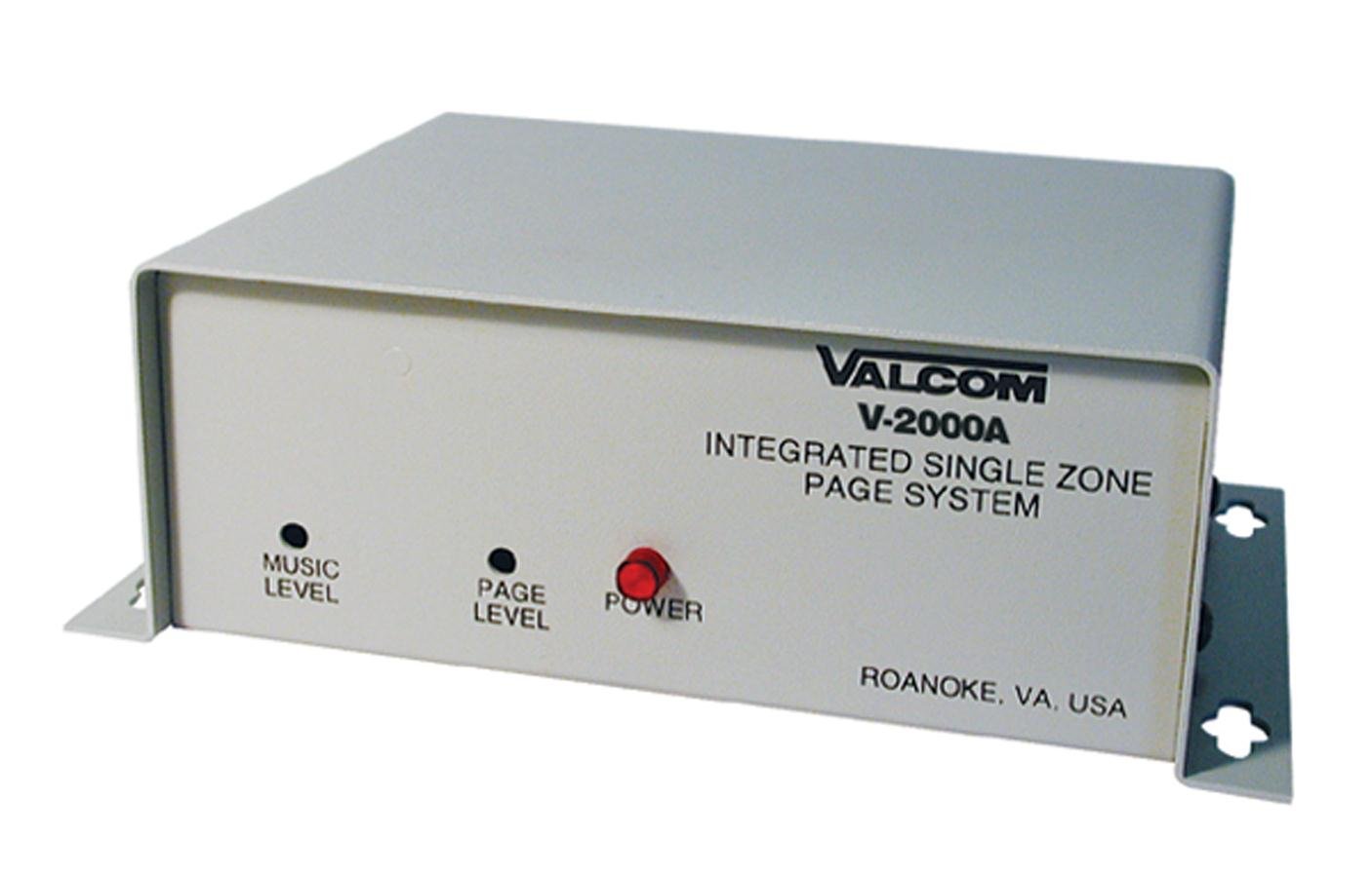 Valcom V 2000A One Way 1 Zone Page Control With Power