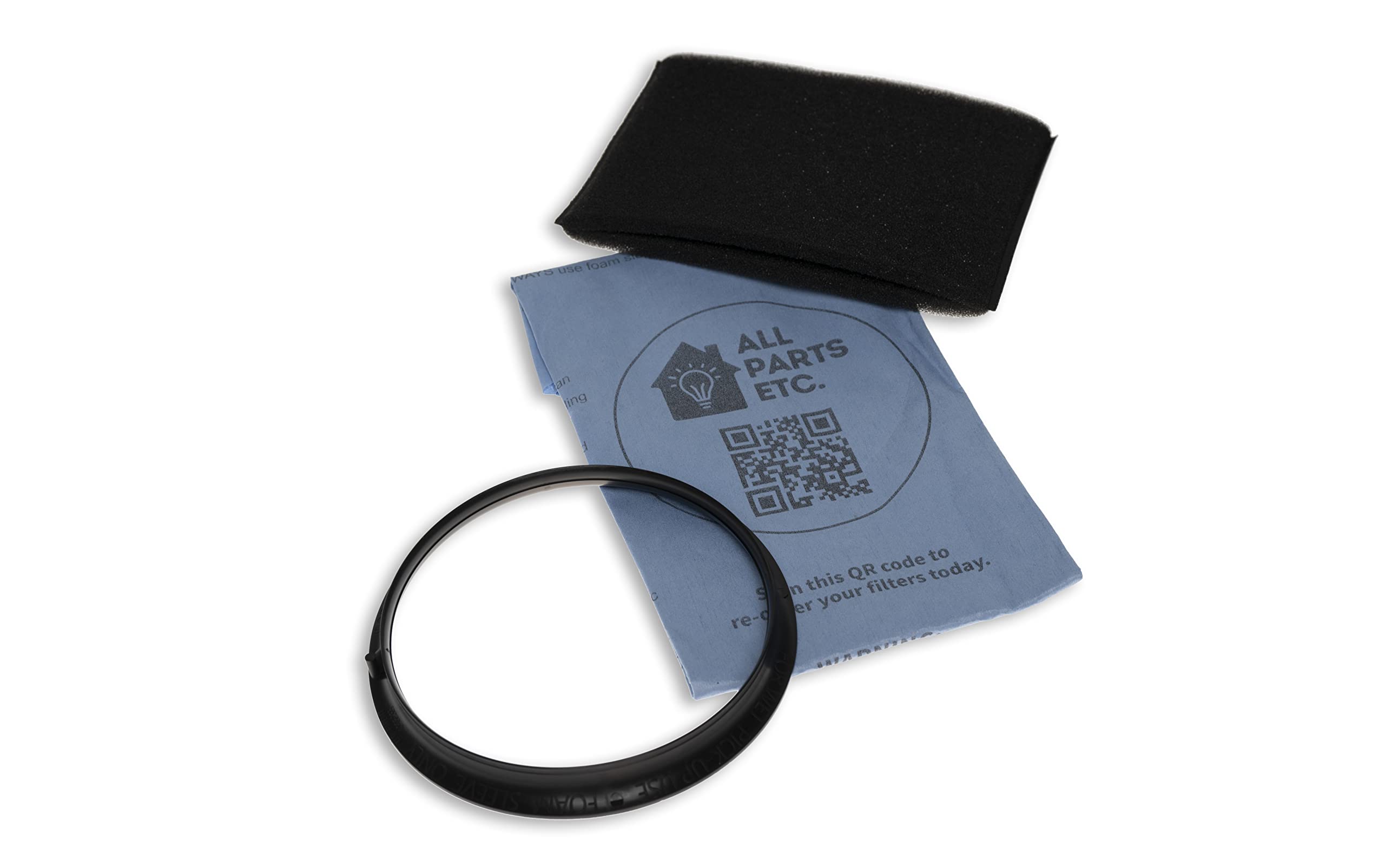 All Parts Etc. Foam Filter Sleeve For Shop Vac Including 3 Dry Filters, 1 Foam Sleeve, And 1 Mounting Ring/Band   Compatible Wit