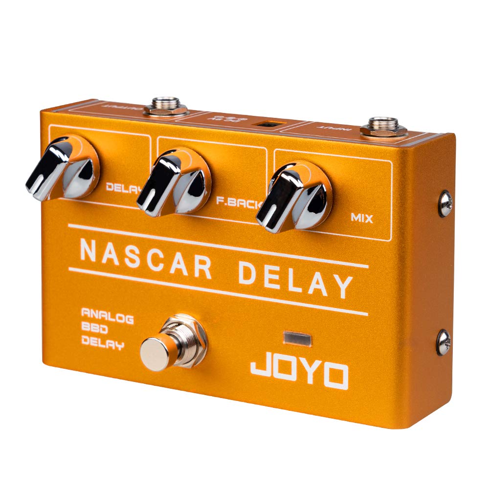 Joyo Analog Delay Effect Pedal R Series Vintage Warm Natural Sound For Sentimental Electric Guitar Solo (Nasscar R 10)