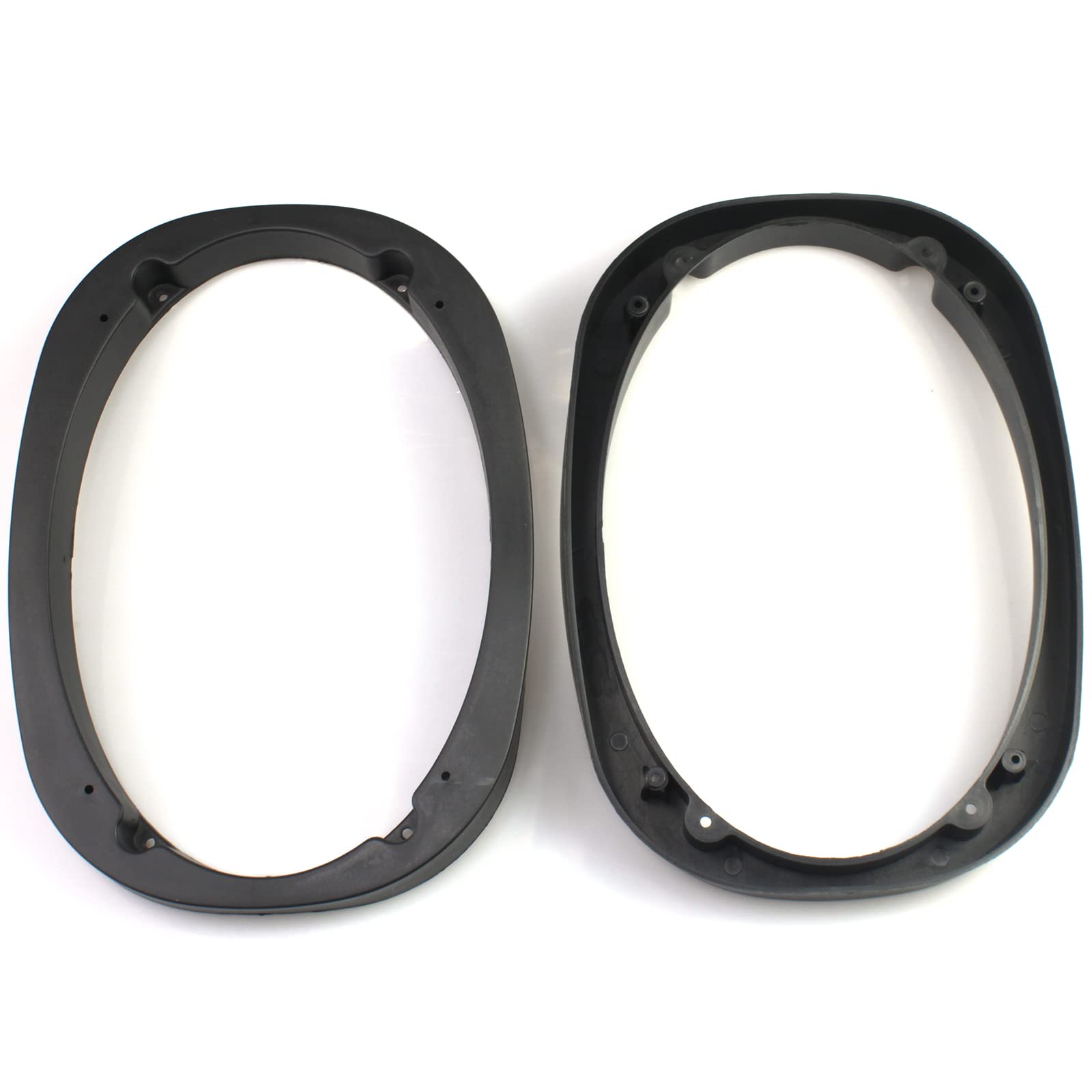 Fdxgyh 2 Pcs 6'' X 9'' Auto Car Universal Fit Abs Speaker Spacers Car Stereo Speaker Spacer Adaptor Ring Mounting Bracket (Black