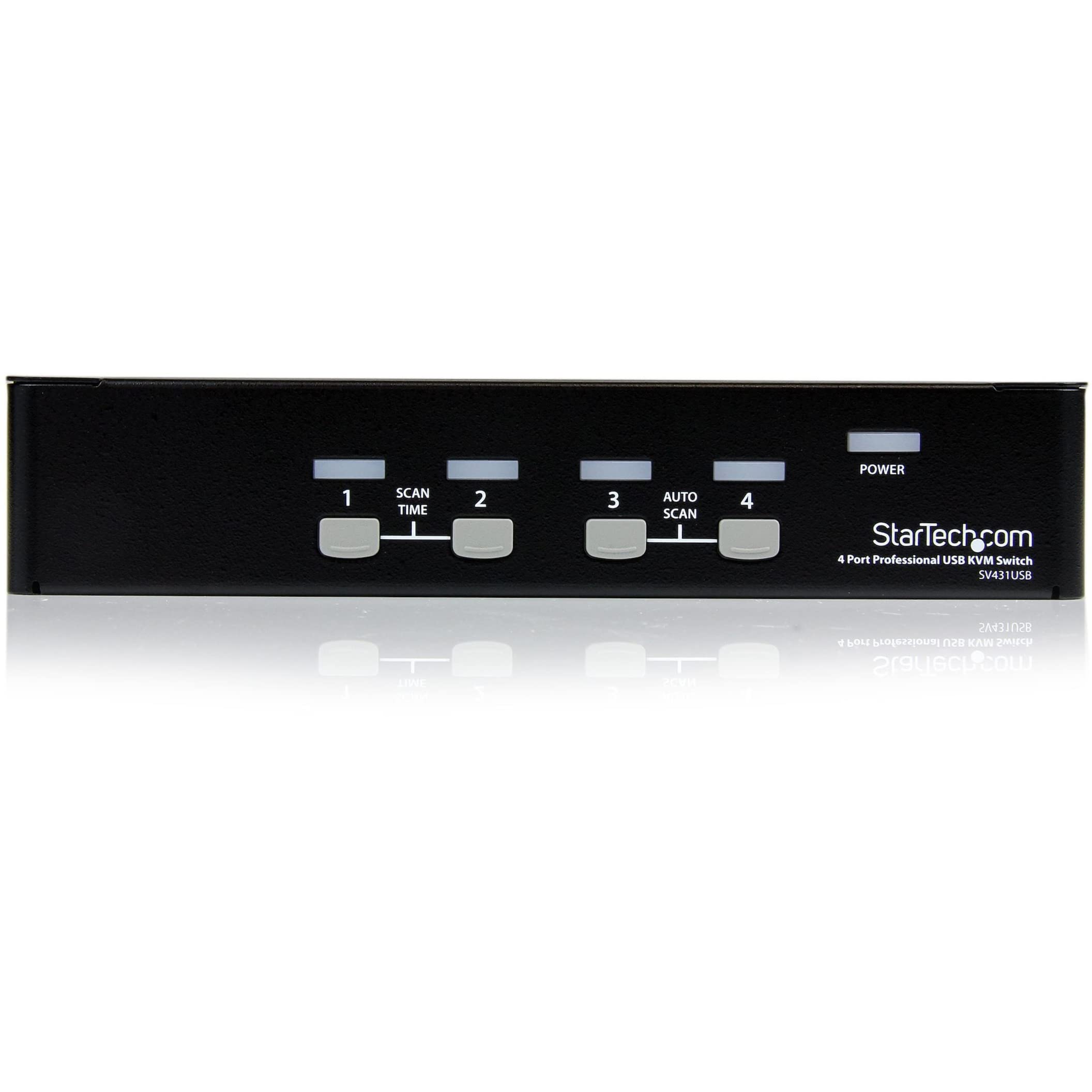 Startech.Com 4 Port Professional Vga Usb Kvm Switch With Hub   1U Rack Mountable Kvm Switch (Sv431Usb)