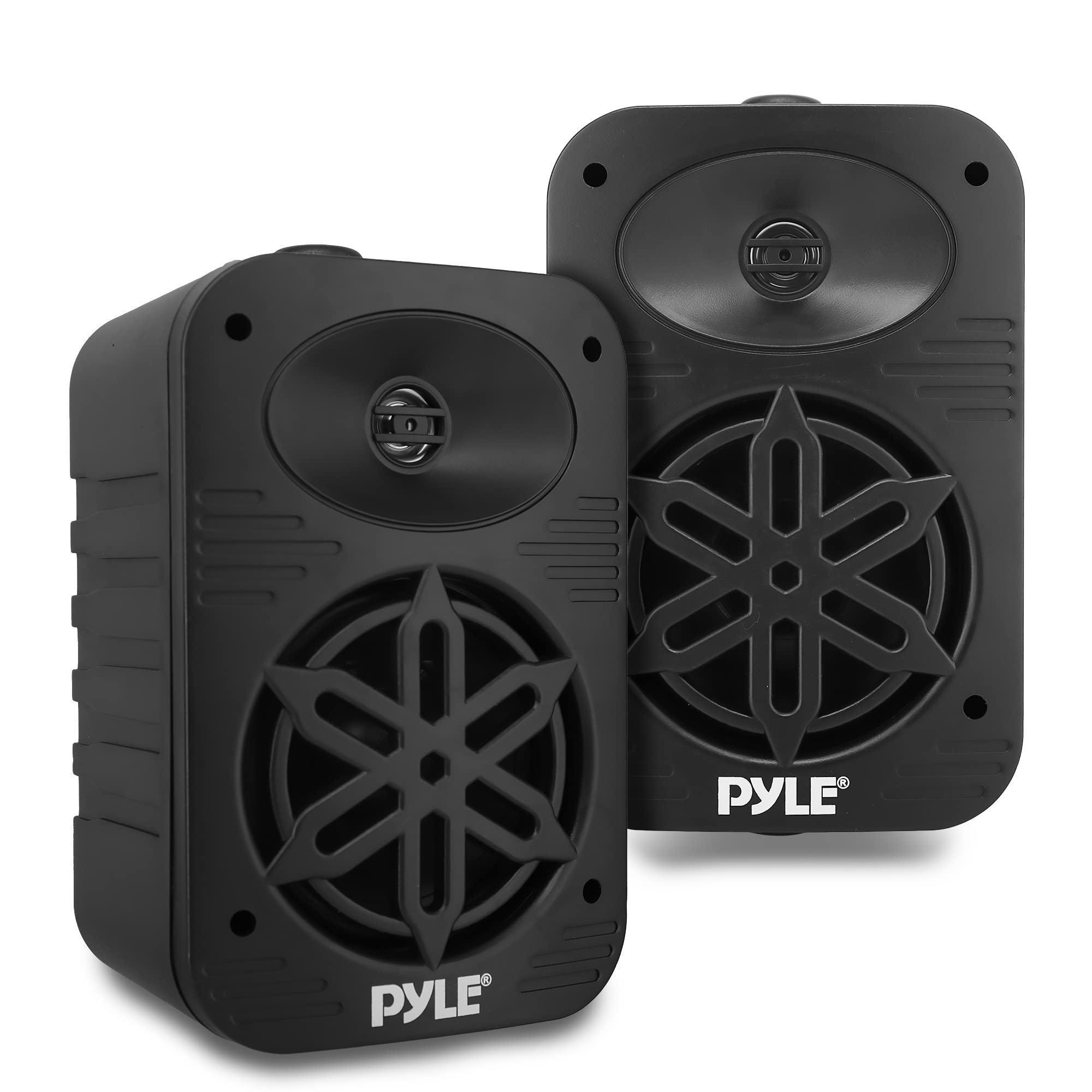 PyleUsa Indoor Outdoor Speakers Pair - 500 Watt Dual Waterproof 5.25 2-Way Full Range Speaker System w/ 1/2 High Compliance Poly