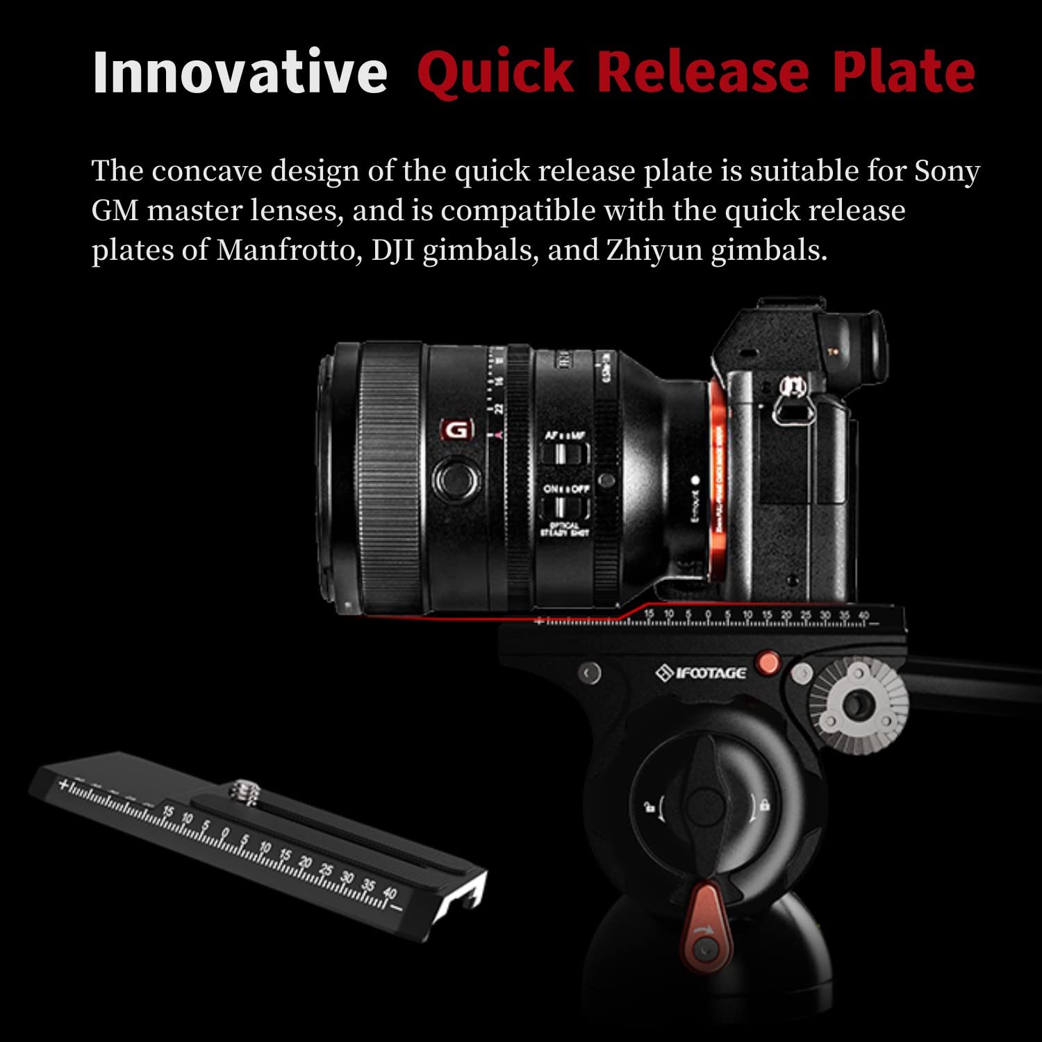 Ifootage 71'' Monopod For Cameras With Fluid Head, Carbon Fiber Monopod For Cameras With Video Head, Cobra 3 C180F P & Komodo K5