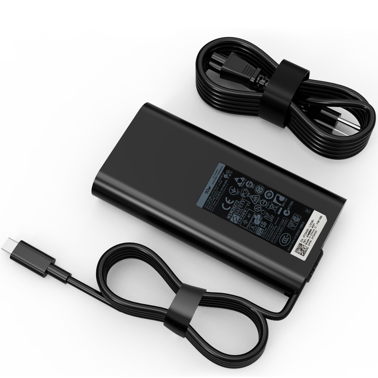 90W Usb C Ac Charger For Original Dell Latitude 3400,3500, 5289,5300 2In1,7400 2In1,7300, 7390 2In1, 7200 2In1,9410 2 In 1,9510,