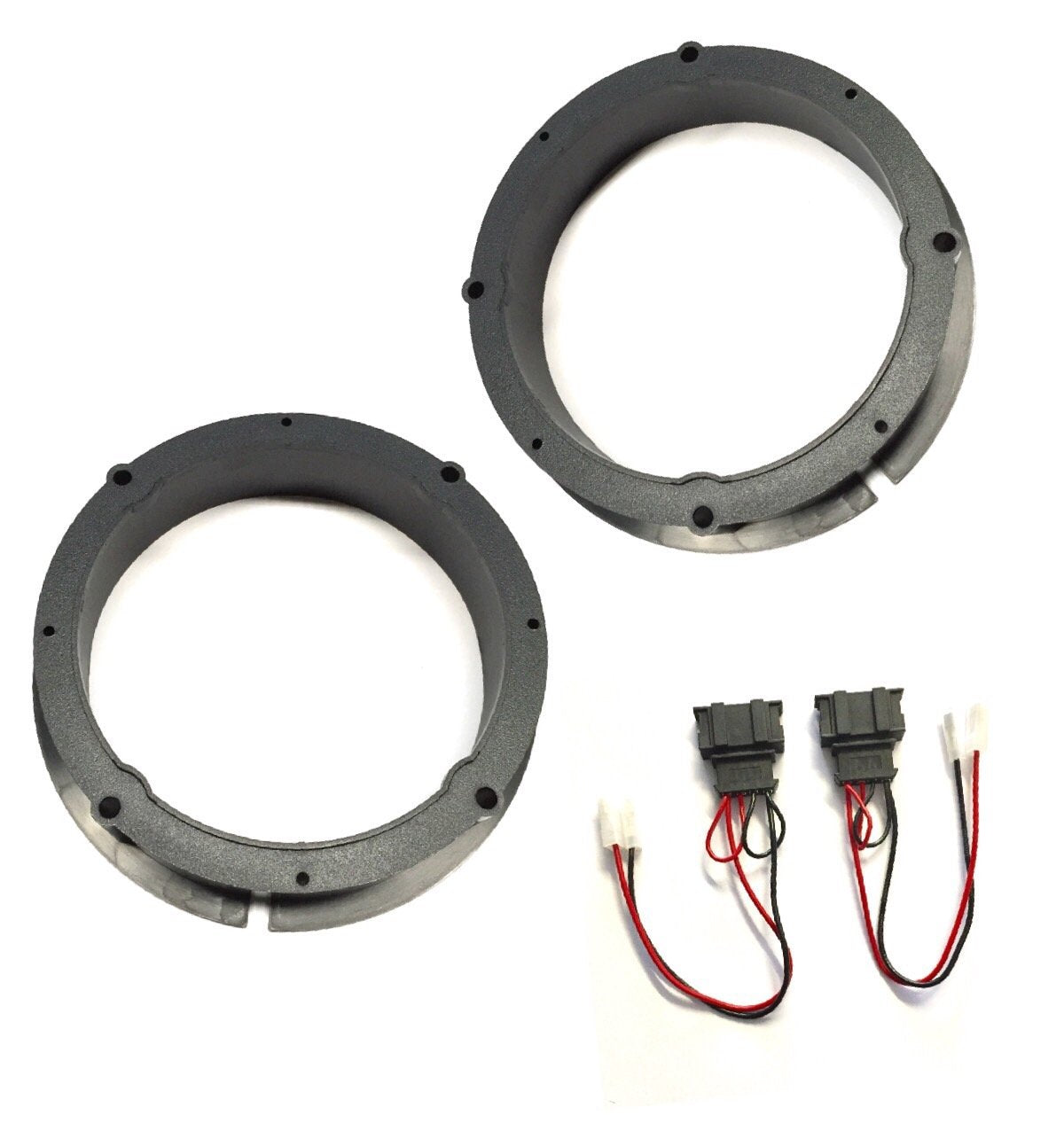 Asc Audio 6+ Inch 6' 6.5' 6.75' Speaker Install Adapter Plates And Wire Harness For Select Vw Volkswagen 2009 2015 Cc, 1999 2014 Golf, 1999 2016 Jetta, 1998 2011 Beetle, 1998 2016 Passat, 07 09 Rabbit