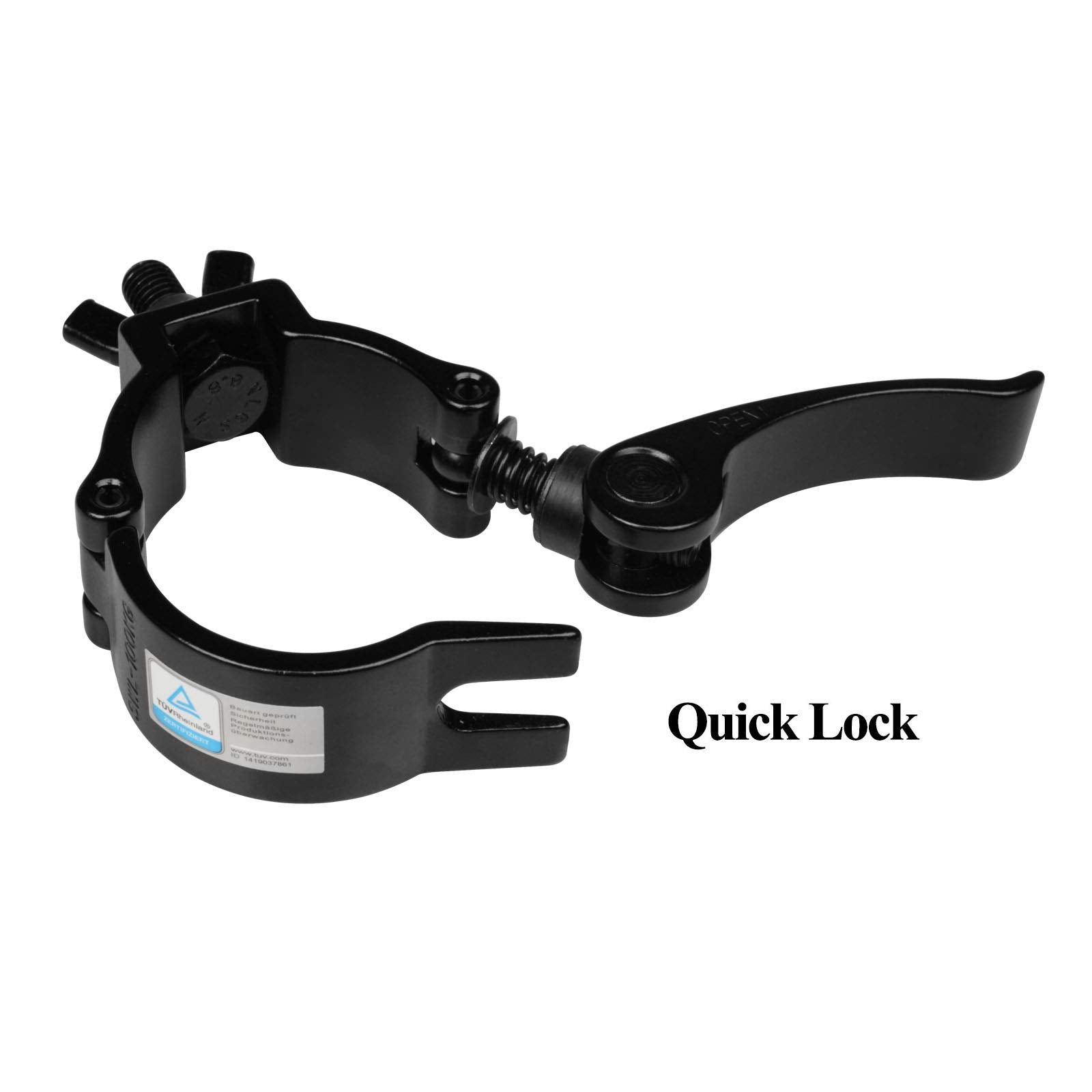 Mountain_Ark 5 Pack 2 Dj Stage Lighting Clamps Truss Clamp Heavy Duty 220 Lbs, Quick Release & Lock, Black