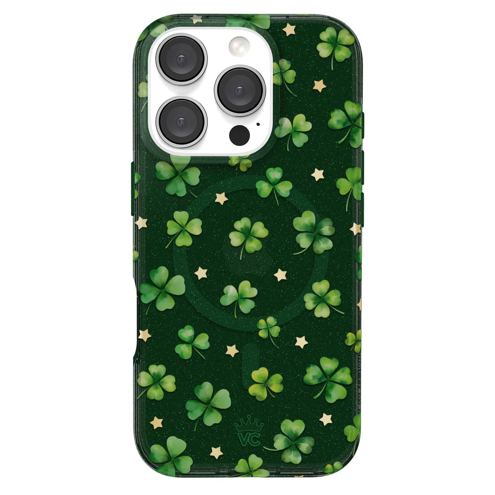 VELVET CAVIAR for iPhone 16 Pro Max Case - Compatible with MagSafe - 10ft Drop Tested - Green St Patrick s Day Cases - Lucky Cl