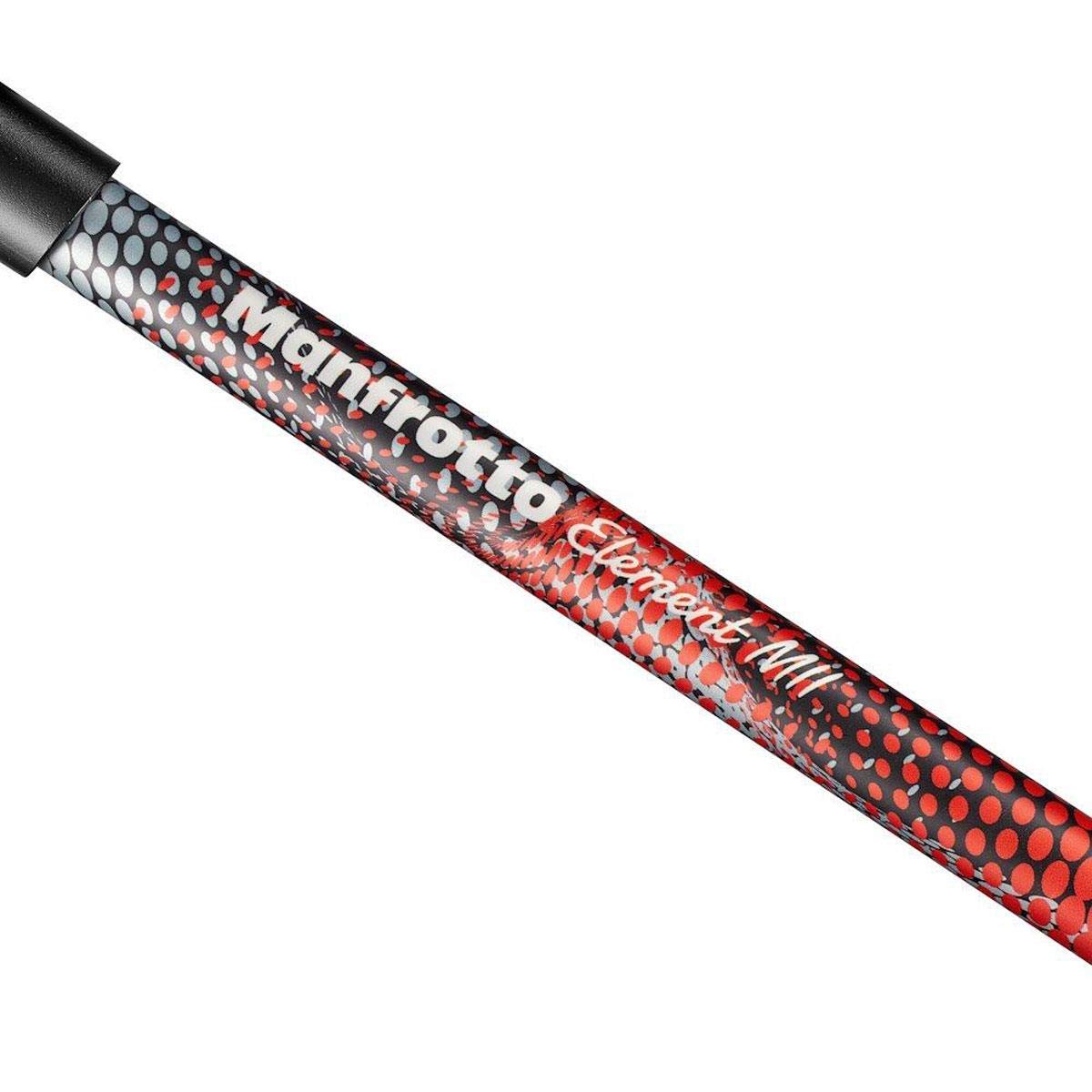 Manfrotto Element Mii 4 Section Aluminum Tripod With Ball Head, Red