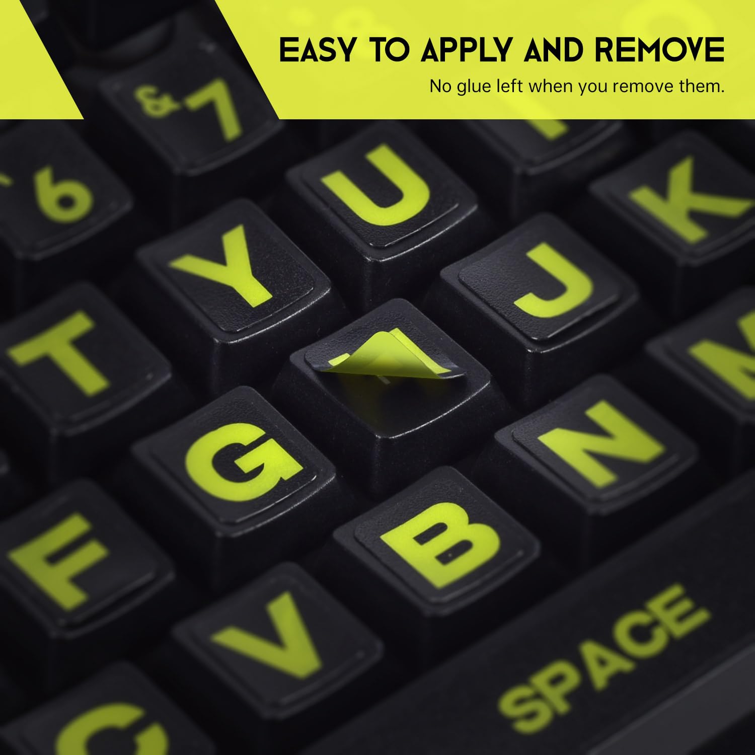 English Keyboard Stickers Full Size Universal Pc Computer Laptop Desktop Keyboard Replacement English Keyboard Stickers, Qwerty