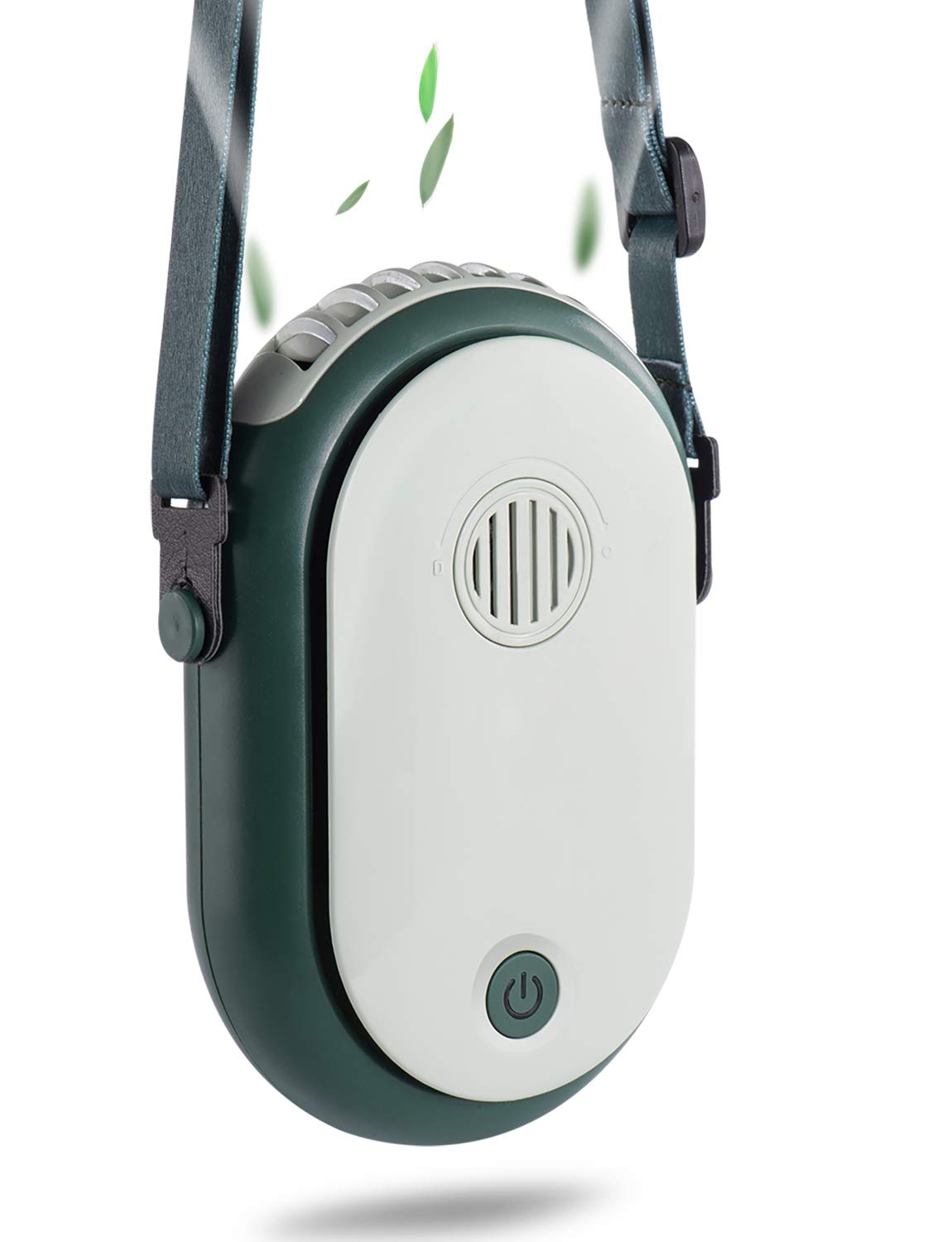 Ruinuokai Portable Hanging Neck Fan Wearable Personal Fan Battery Operated Usb Rechargeable 3 Speed Mini Handheld Cooling Neckla