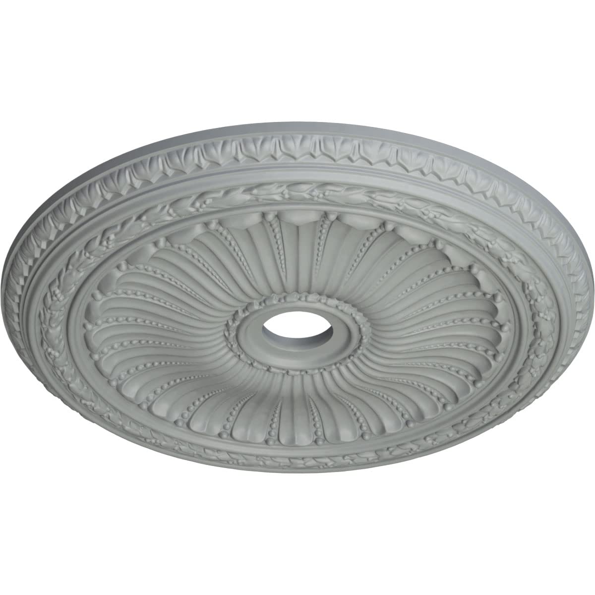 Ekena Millwork Cm35Vi Viceroy Ceiling Medallion, 35 1/8''Od X 4 7/8''Id X 2 1/2''P, Factory Primed
