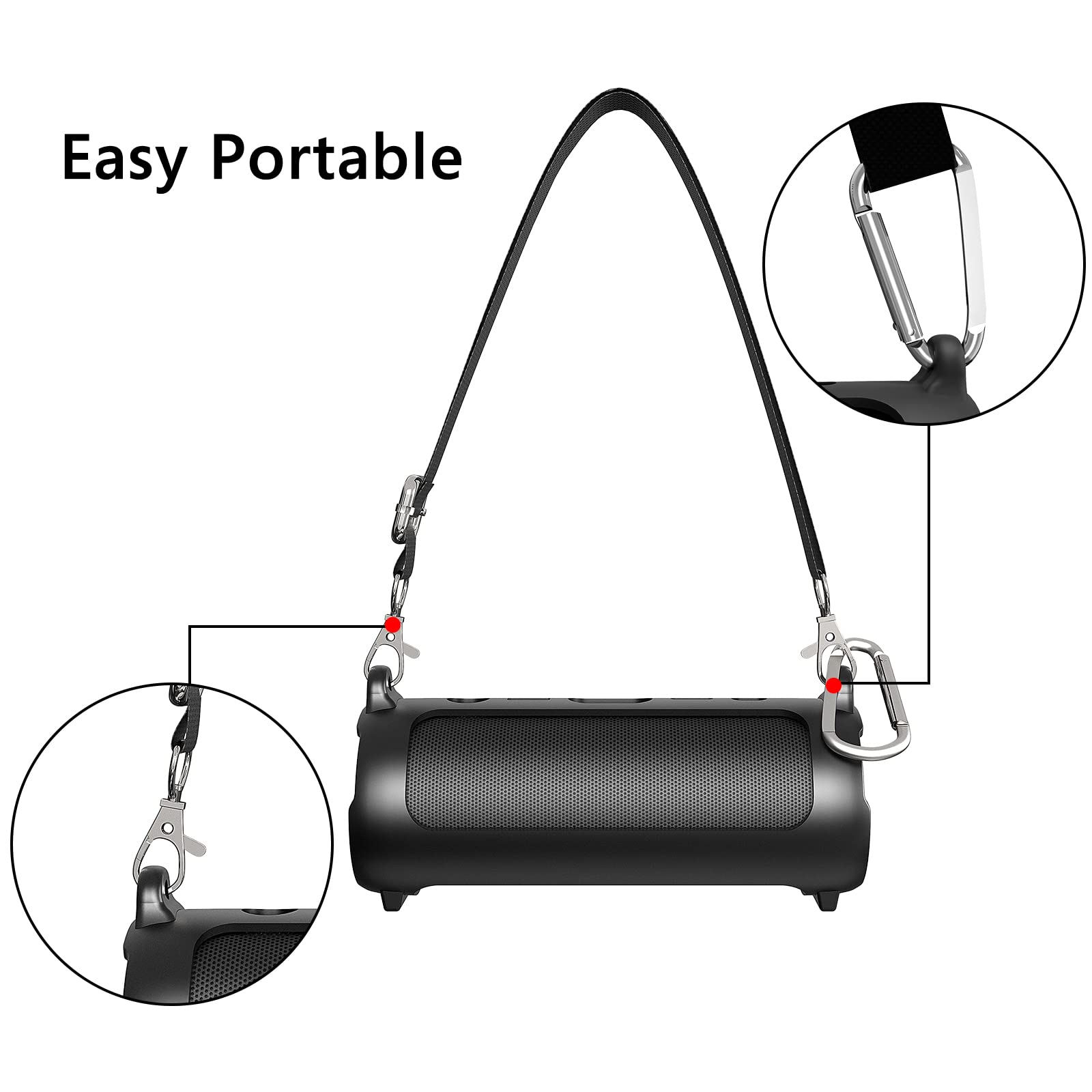 Geekria Silicone Speaker Case Cover Compatible With Jbl Flip 6, Protective Waterproof Soft Skin, Replacement Speakers Travel Wit