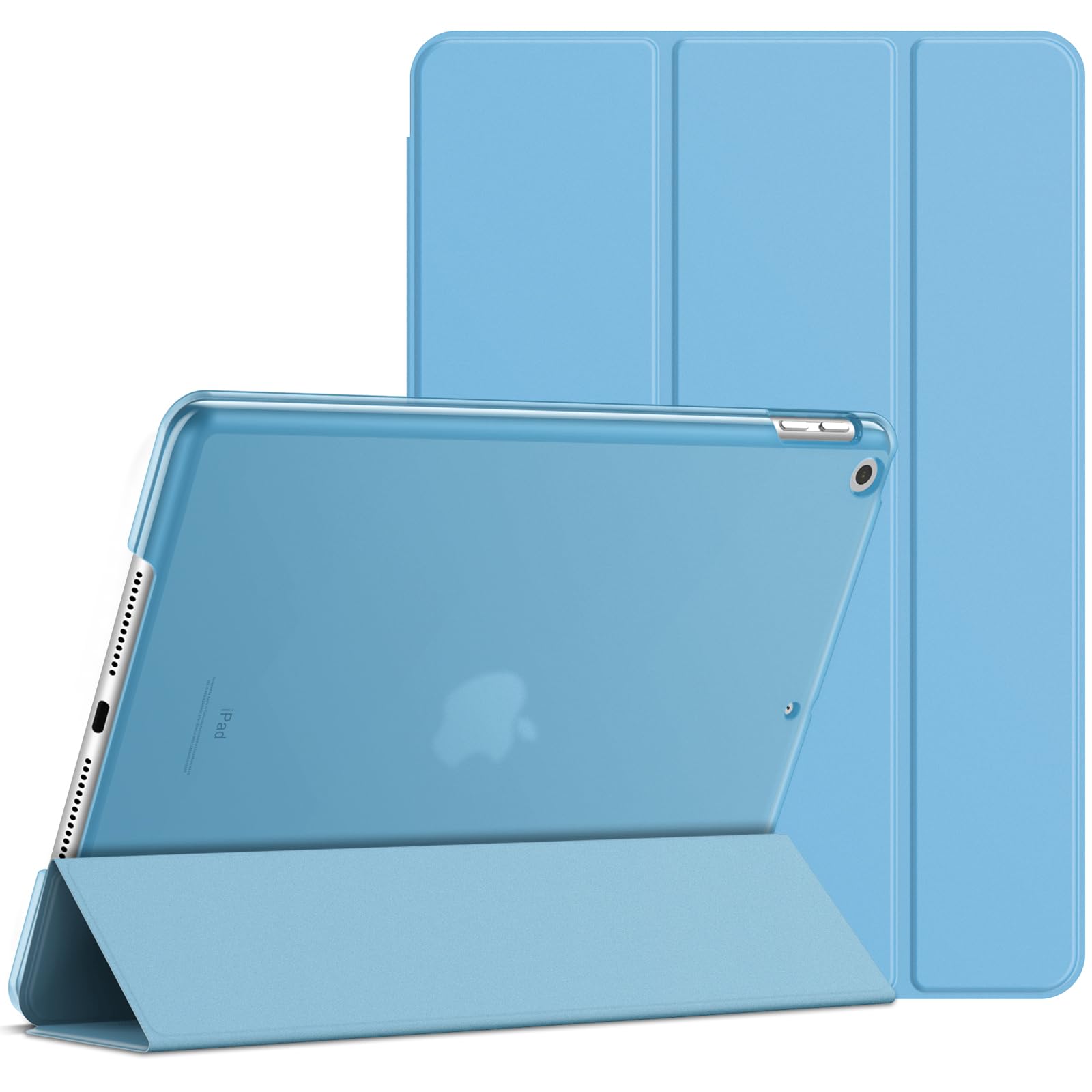 JETech Case for iPad 10.2-Inch (2021/2020/2019 Model, 9/8/7 Generation), Auto Wake/Sleep Cover (Blue)