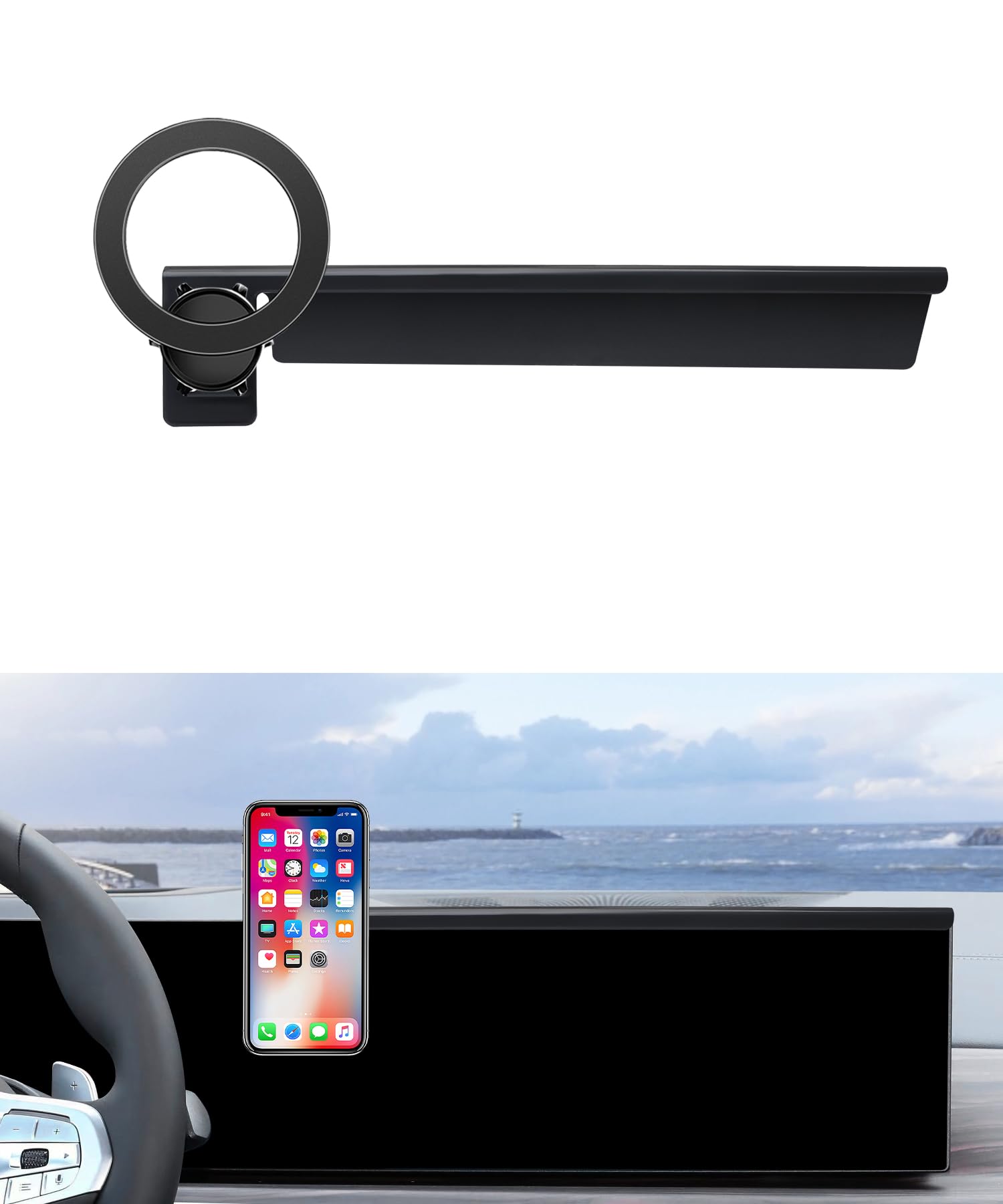 Maserweller Car Phone Holder For 2024 2025 Bmw The X5 / 2024 2025 Bmw X6 /2023-2025 Bmw X7 Accessories 14.9-Inch Screen Fixed Cl