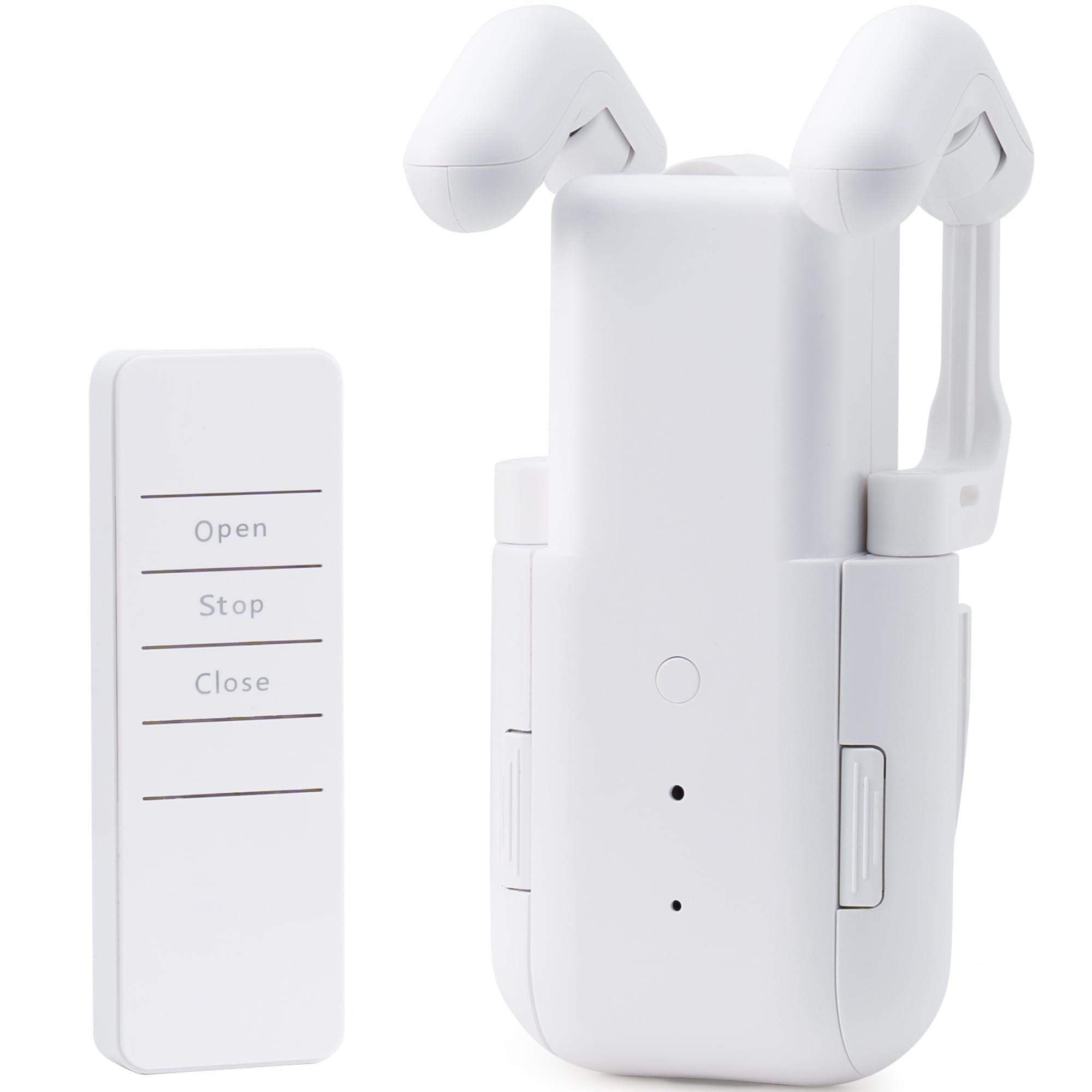 Takkicept Automatic Curtain Opener Electric: Smart Remote Control Closer|Long-Lasting Battery/Type-C|No Drill for 8-40mm Roman R