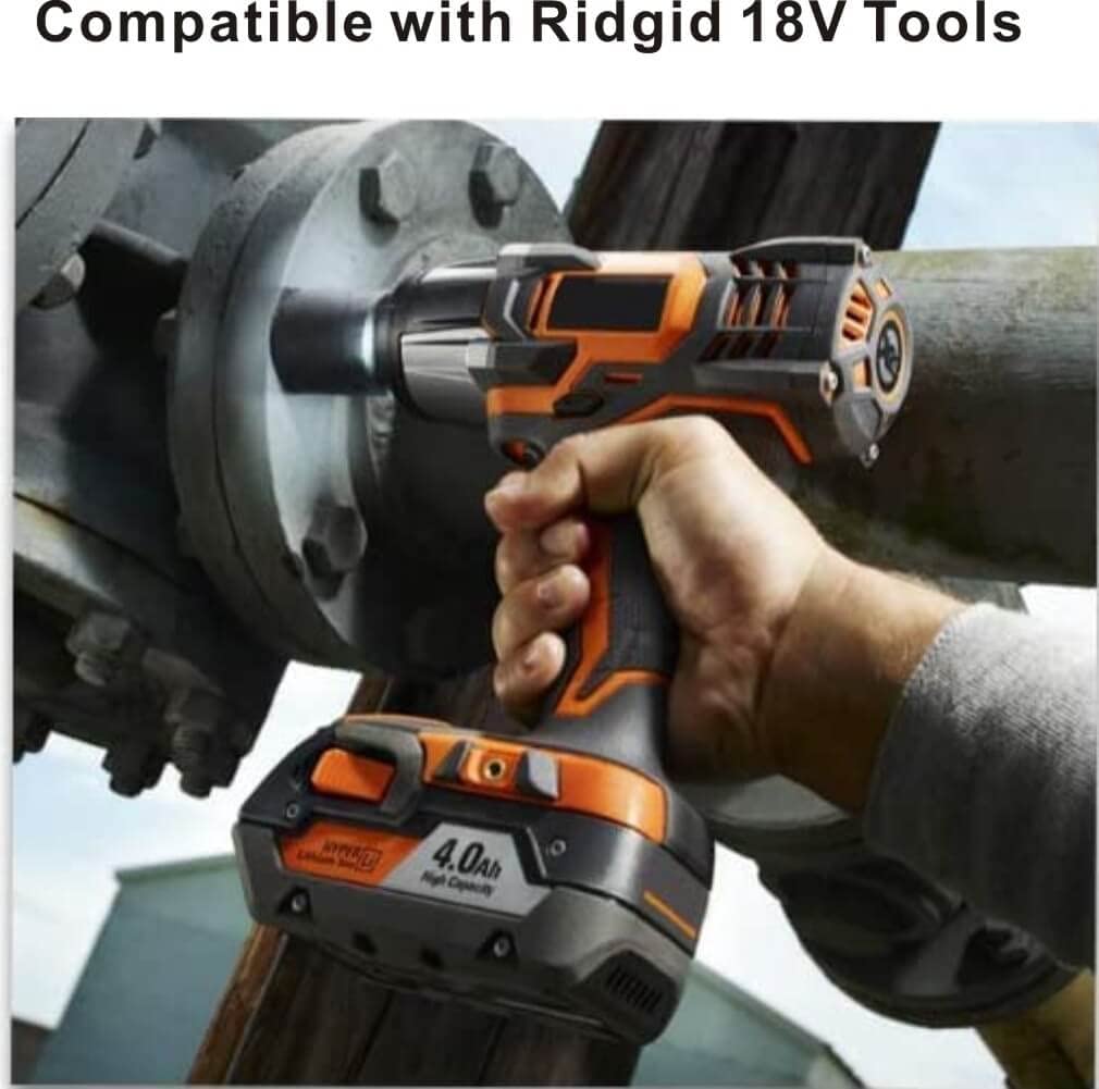 Anoitd 18 Volt Dual Chemistry Battery Charger R86091 R86092 Replacement For Ridgid 18V Nicad Or Lithium Ion Battery R840085, R84