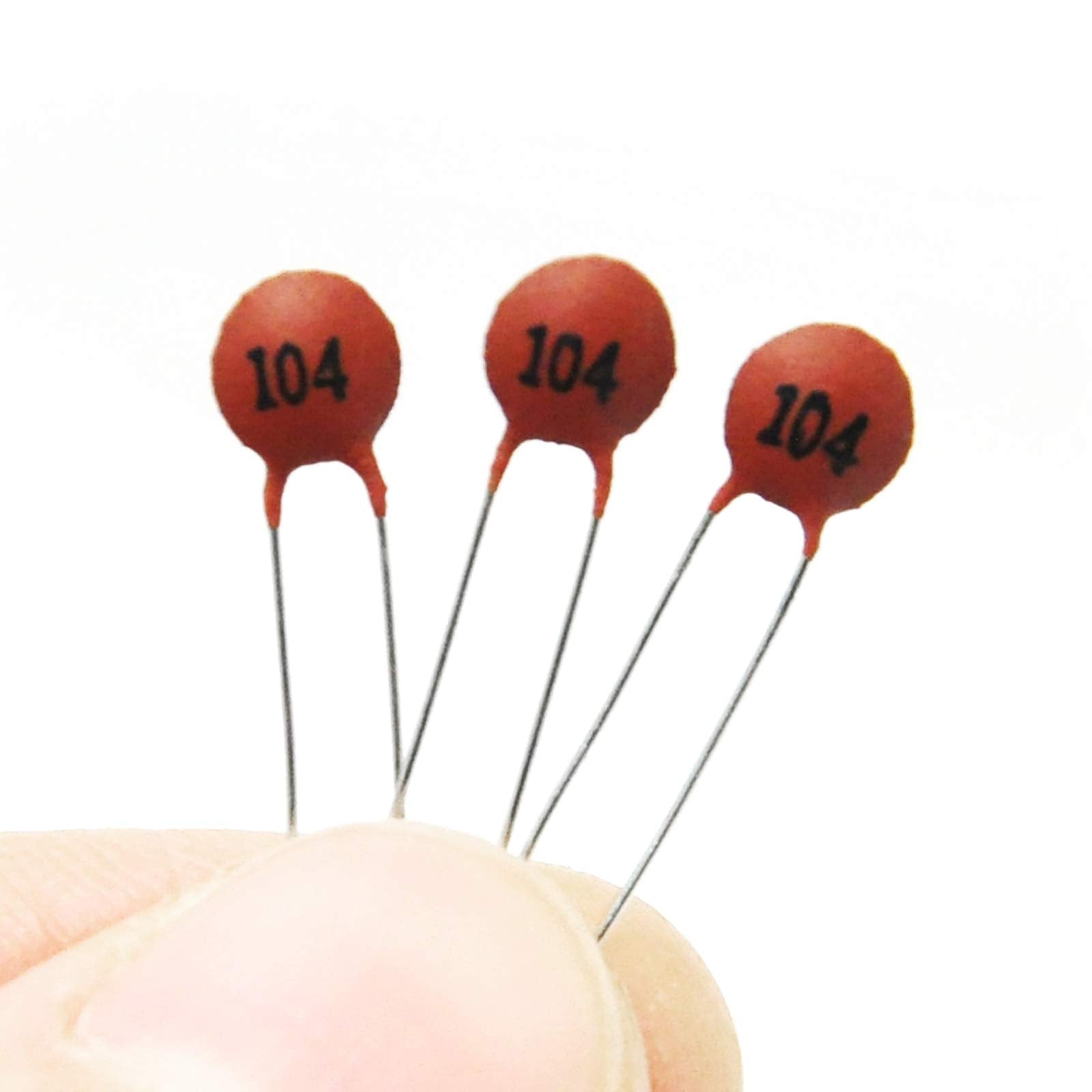 Gikfun 0.1Uf 50V 104 Ceramic Capacitor Dip For Arduino (Pack Of 100Pcs) Ek1460