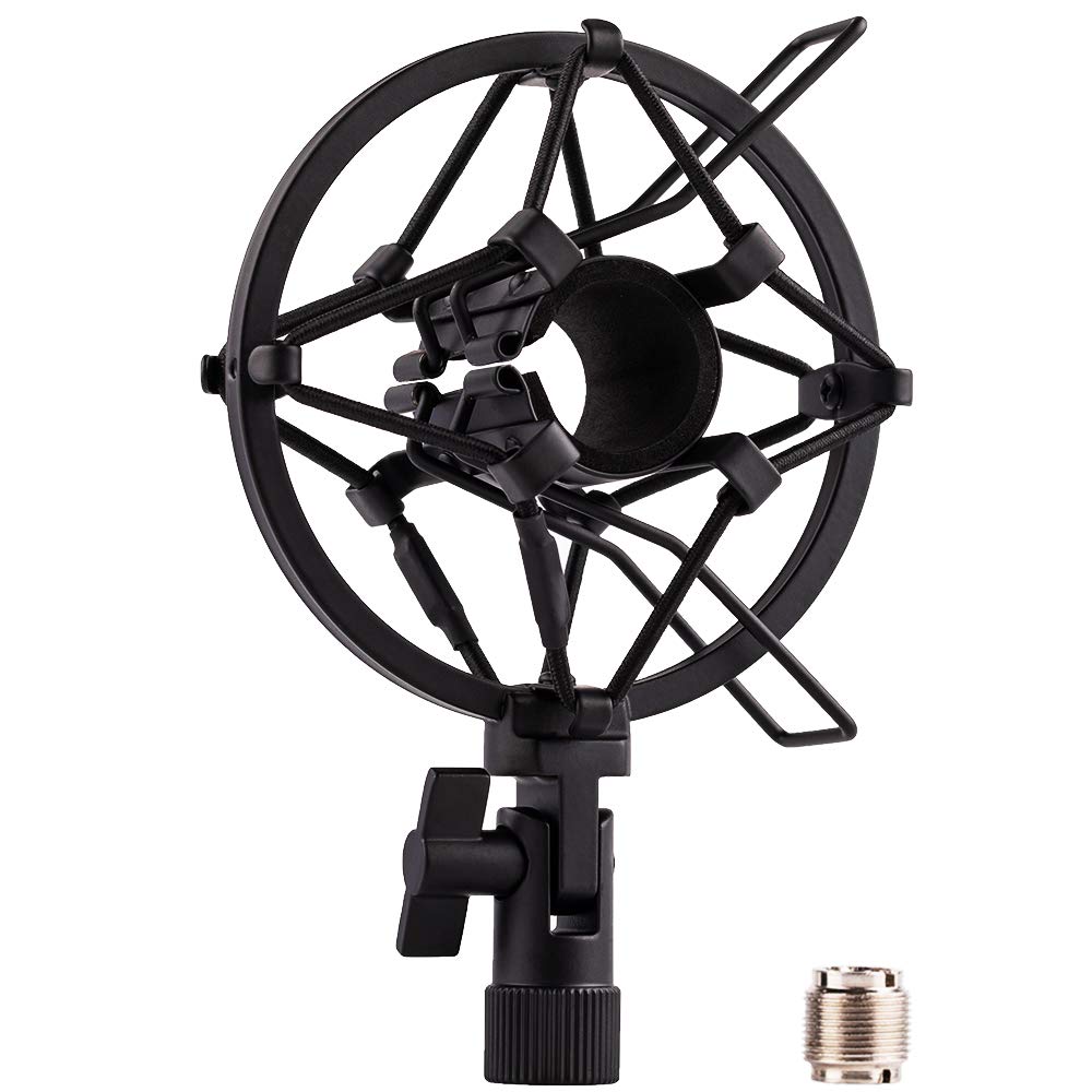LYRCRO Microphone Shock Mount Holder Clip Mic Anti-Vibration for 22mm-26mm Diameter Dynamic Mic Like Shure SM58 58S SM57 PAG48 S
