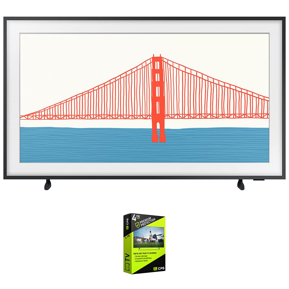 Samsung Qn65Ls03Dafxza 65 Inch The Frame Qled 4K Smart Tv (2024 Model) Bundle With Deco Gear Home Theater Soundbar With Subwoofe