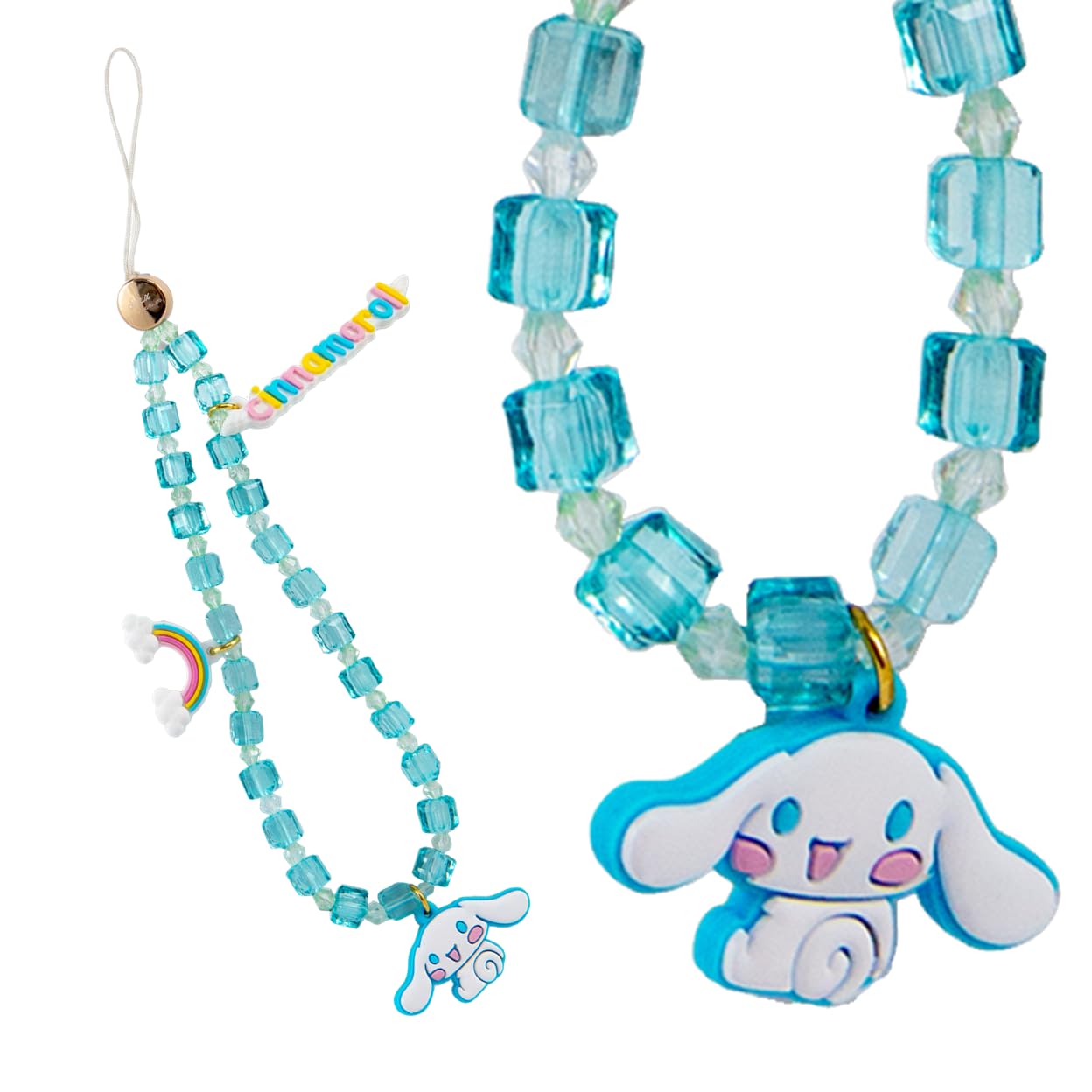 Sonix x Sanrio Phone Charm | Beaded Wristlet, Universal Phone Strap, and Detachable Cell Phone Lanyard with Silicone Charms | Ci