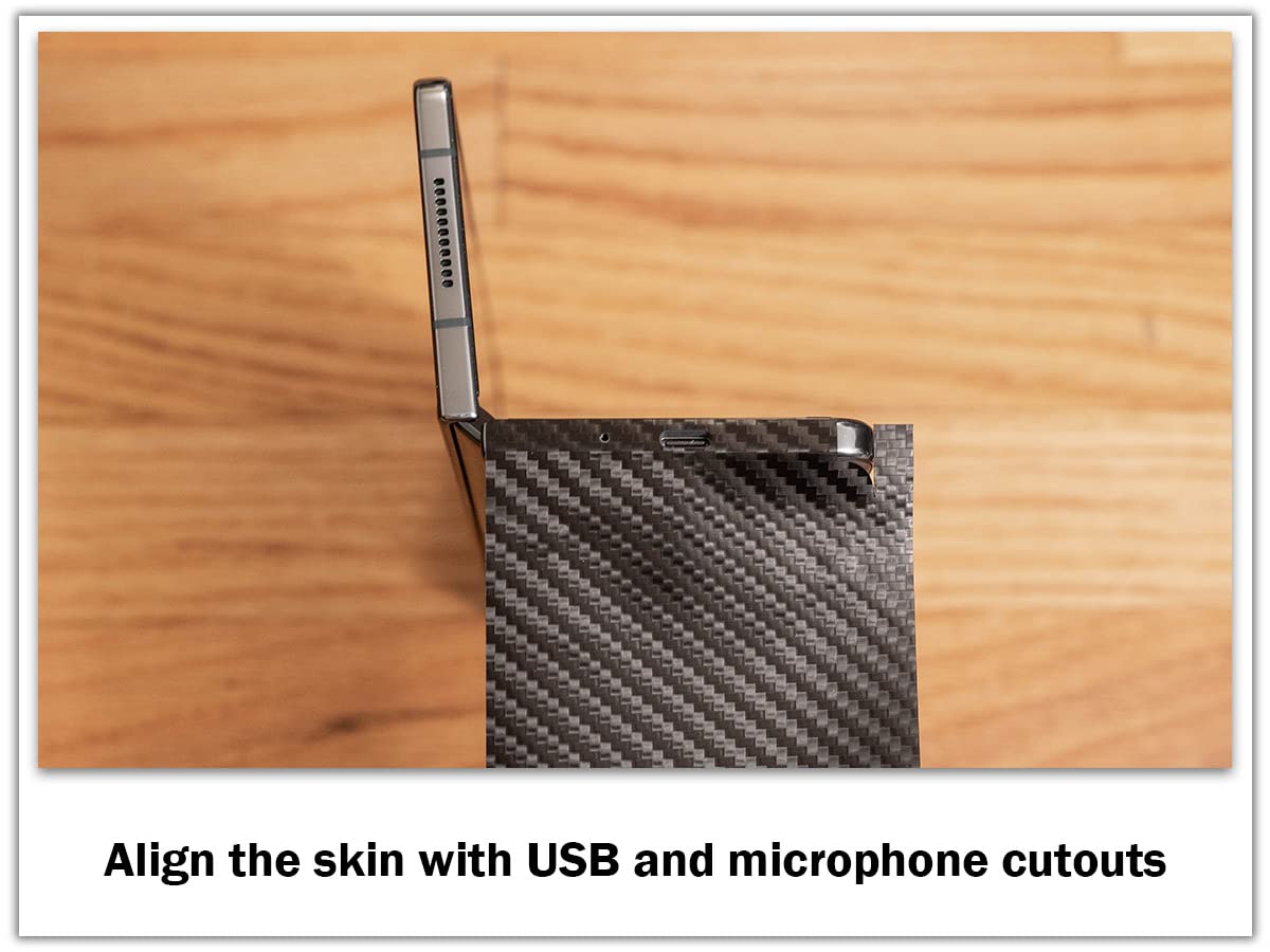 Sopiguard Sticker Skin For Samsung Z Fold4 Full Body Wrap Precision Edge To Edge (Gloss Orange)