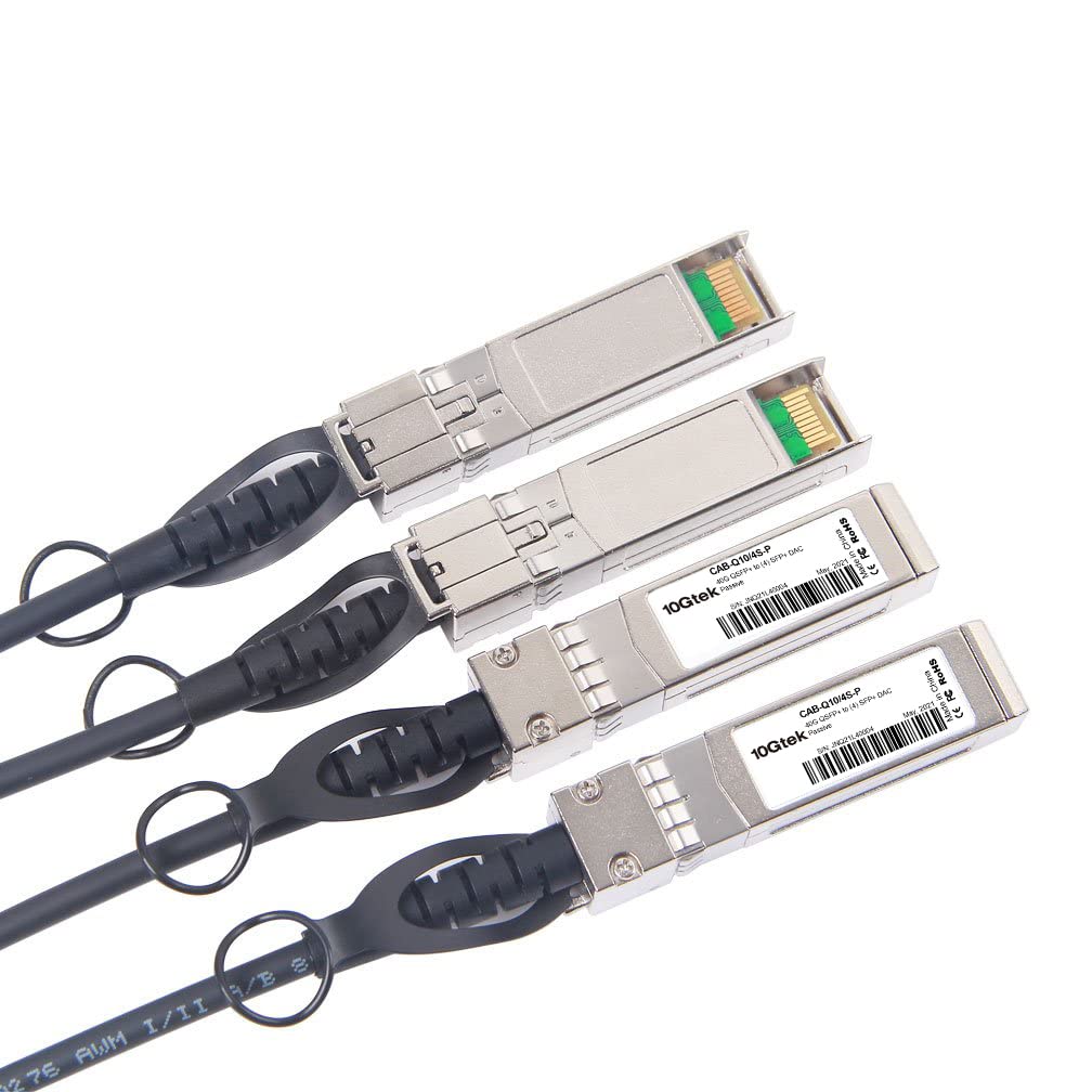 40G Qsfp+ To 4Xsfp+ Breakout Dac For Cisco Qsfp-4Sfp10G-Cu1M - 40Gbase-Cr4 Passive Direct Attach Copper Twinax Qsfp To Sfp Cable